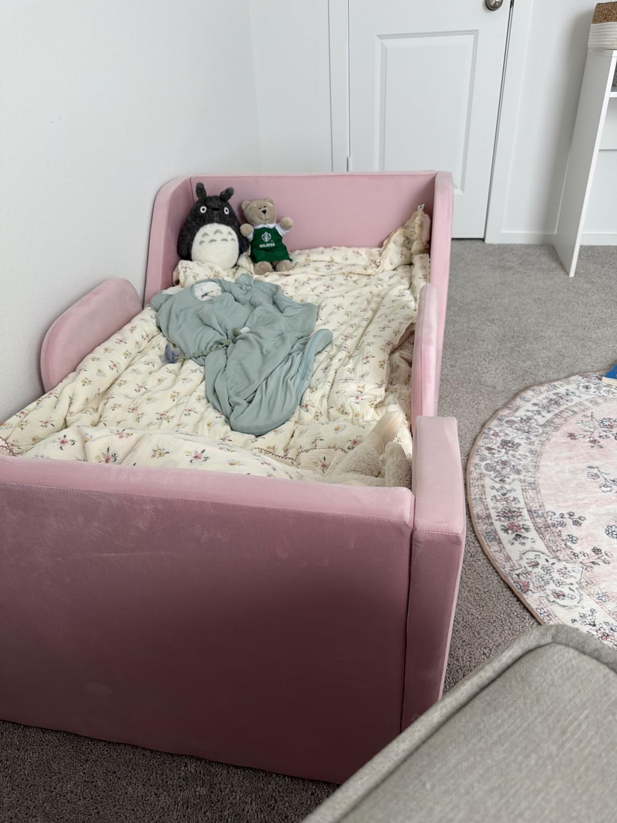 COSYSUPER Toddler Bed with Extra Safety Broad, Toddler Flood Bed customer photo 1