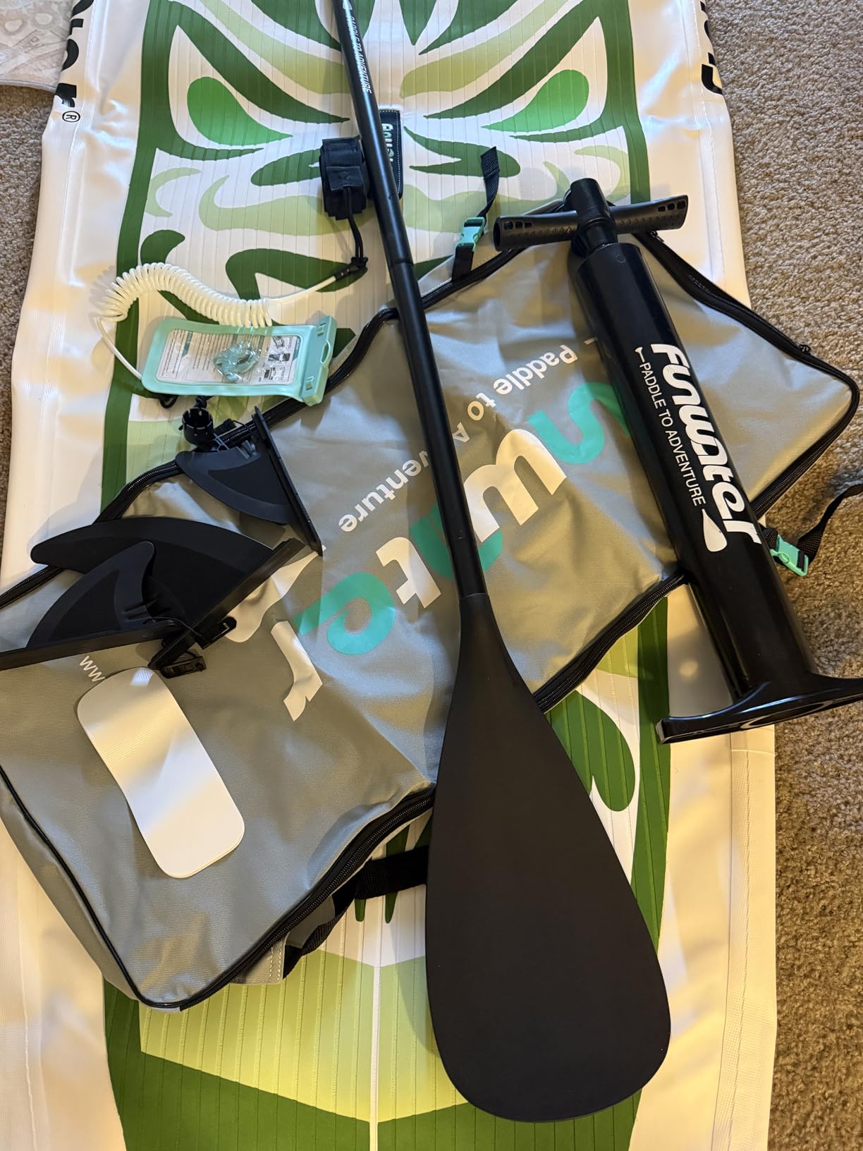 FunWater Inflatable Stand Up Paddle Board with Beginners SUP Accessories customer photo 2