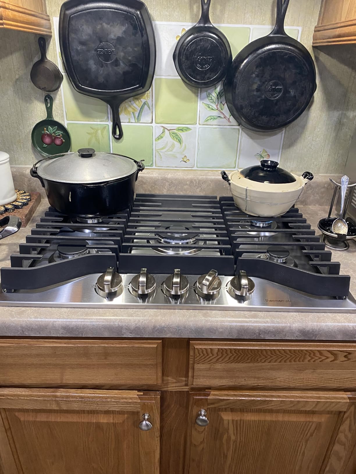 ThermoMate Heavy 30 Inch Gas Cooktop with 5 Italy Sabaf Power Burners, Built In Stove Top of 304 Stainless Steel, Gas Hob NG/LPG Convertible, Thermocouple Protection CSA Certified customer photo 2