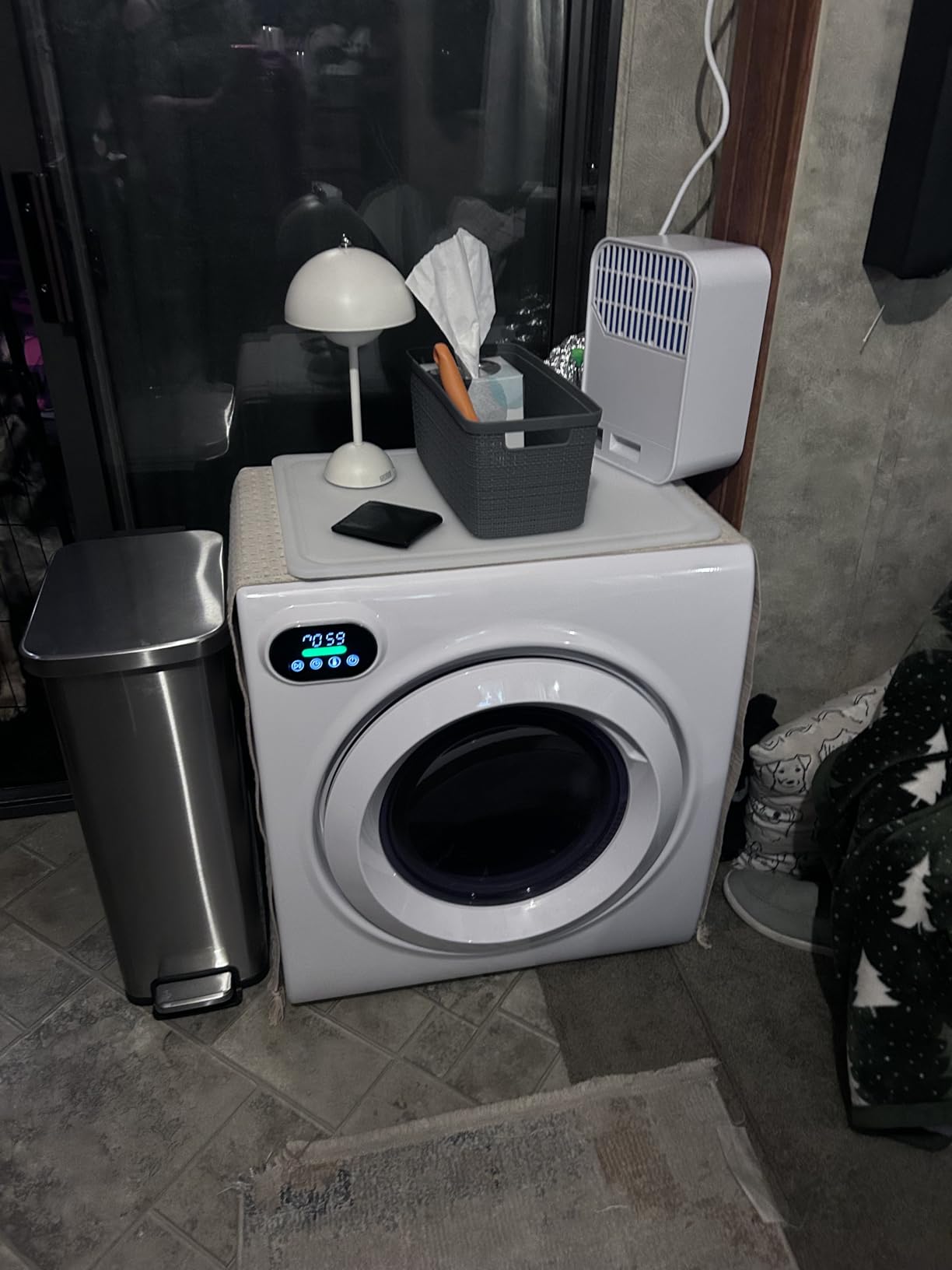 Euhomy 2.65 Cu. Ft. Portable Dryer for Clothes, 1400W Dryer with LCD Panel customer photo 1