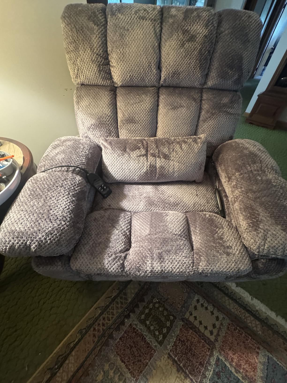 Oversized Power Lift Recliner Chair with Adjustable Headrest for Elderly,Dual Motor Lay Flat Recliner Chair with USB Port,Type C,Big and Tall Recliner with Massage&Heat,Cup Holders,Arm Storage,Brown customer photo 2