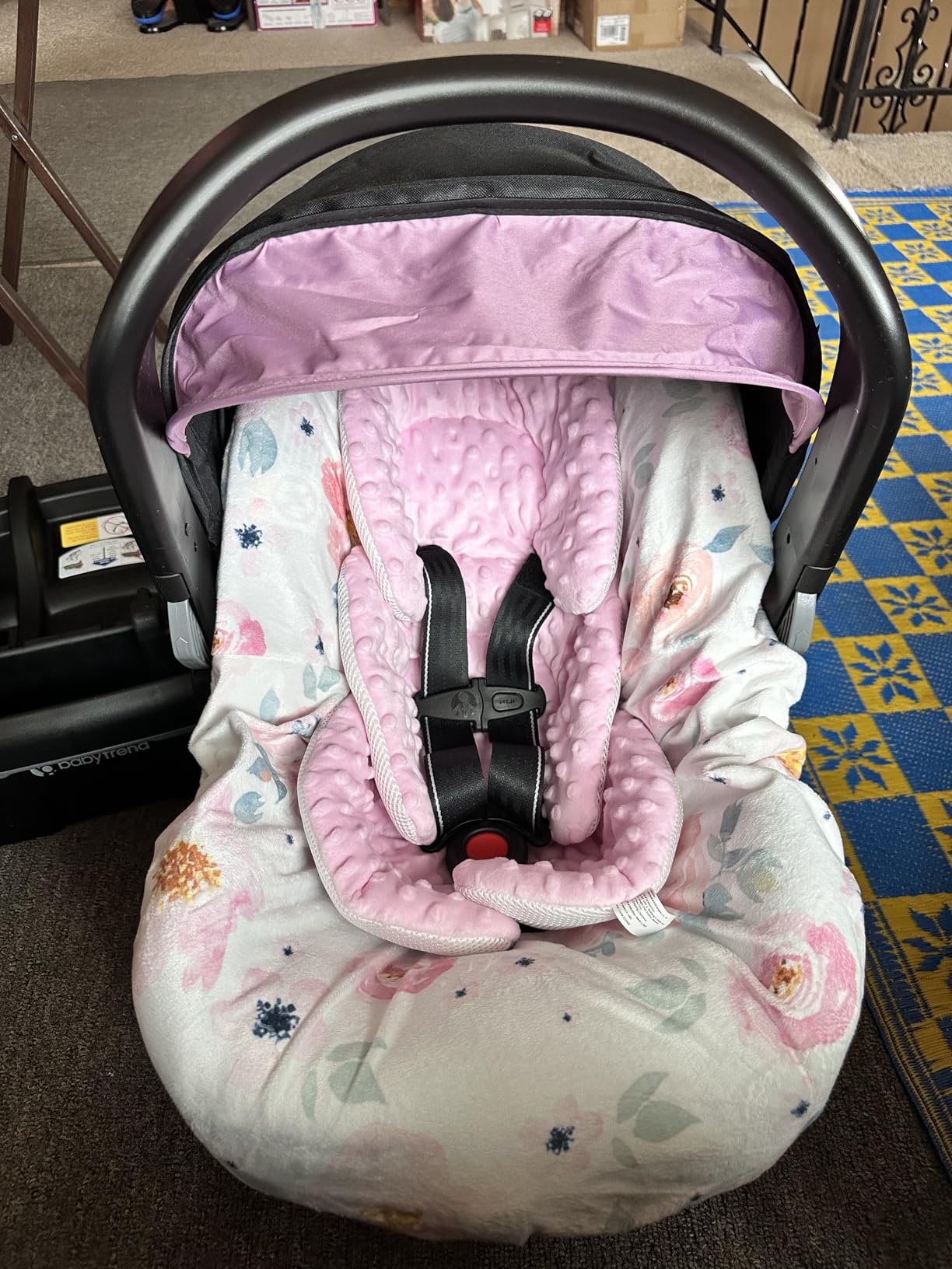 Baby Trend EZ-Lift™ PRO Infant Car Seat, Dash Rose – Lightweight Premium Carry, Plush Infant Cushioning, Adjustable Harness Support customer photo 1