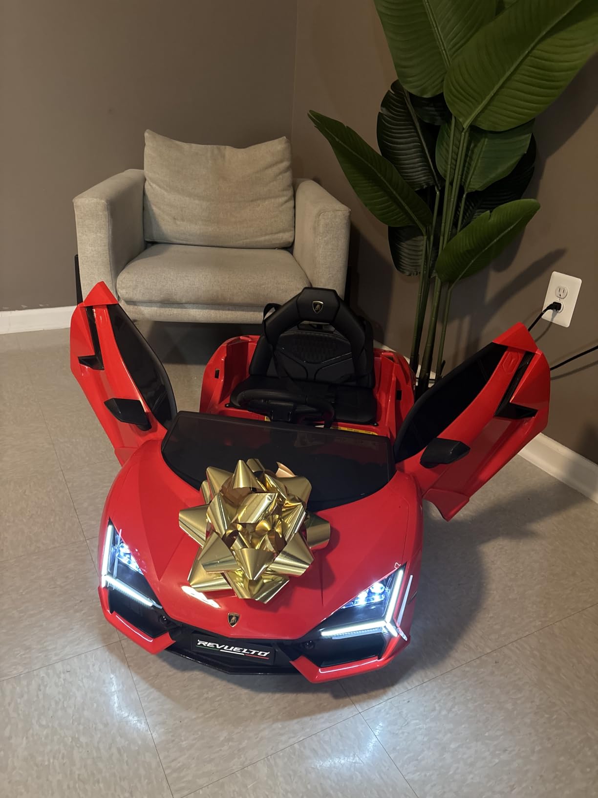 Best Choice Products Licensed Lamborghini Revuelto Kids 12V Electric Ride On Car Toy w/ 66lb Weight Capacity, Parent Control, Bluetooth - Pink customer photo 1