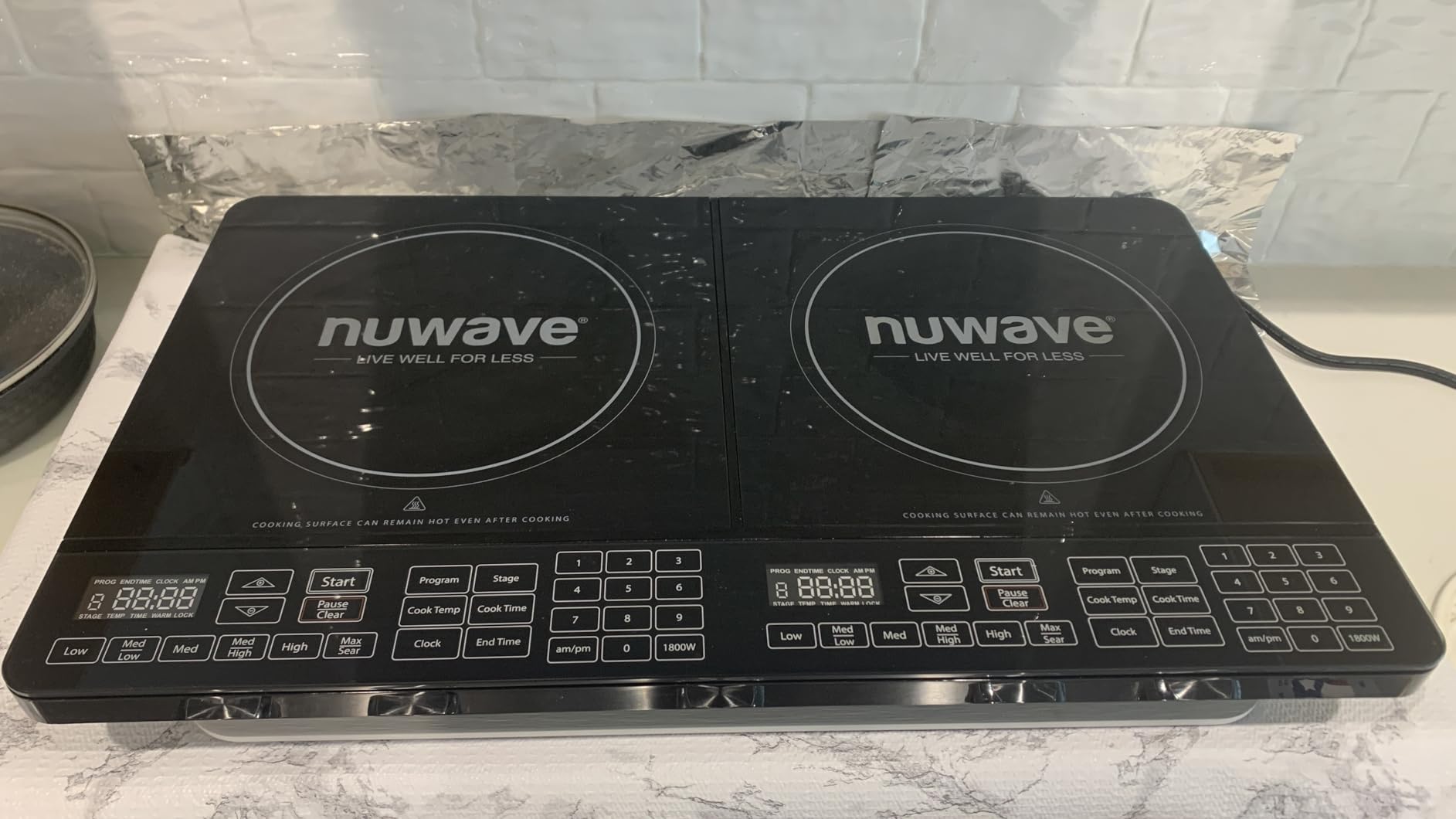 Nuwave Double Pro Cooktop Induction Countertop Burner, Portable, 50°F-575°F customer photo 1