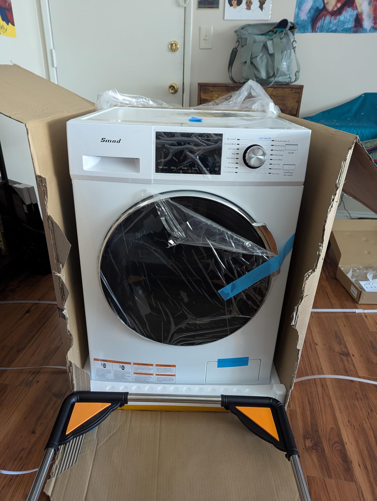 Washer and Dryer Combo, 120V All In One Ventless Compact 2.7 Cu.ft 24 Inch Large Capacity, Lavadora y Secadora 2 in 1 for RV Apartment Home, Child lock, Full-Automatic, Overnight Wash and Dry customer photo 2
