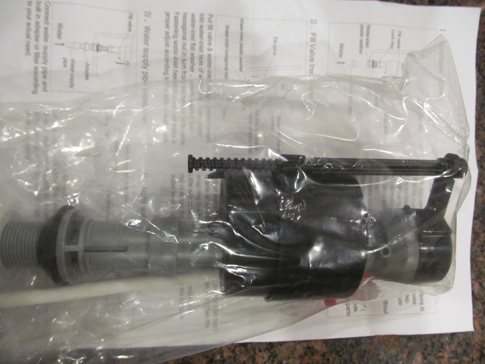 Universal Toilet Fill Valve Replacement Kit, Toilet Repair Kit Inside Tank, Height Adjustable & Water-Saving, Quiet & Anti-Siphon, Easy to Install (1-Pack) customer photo 1