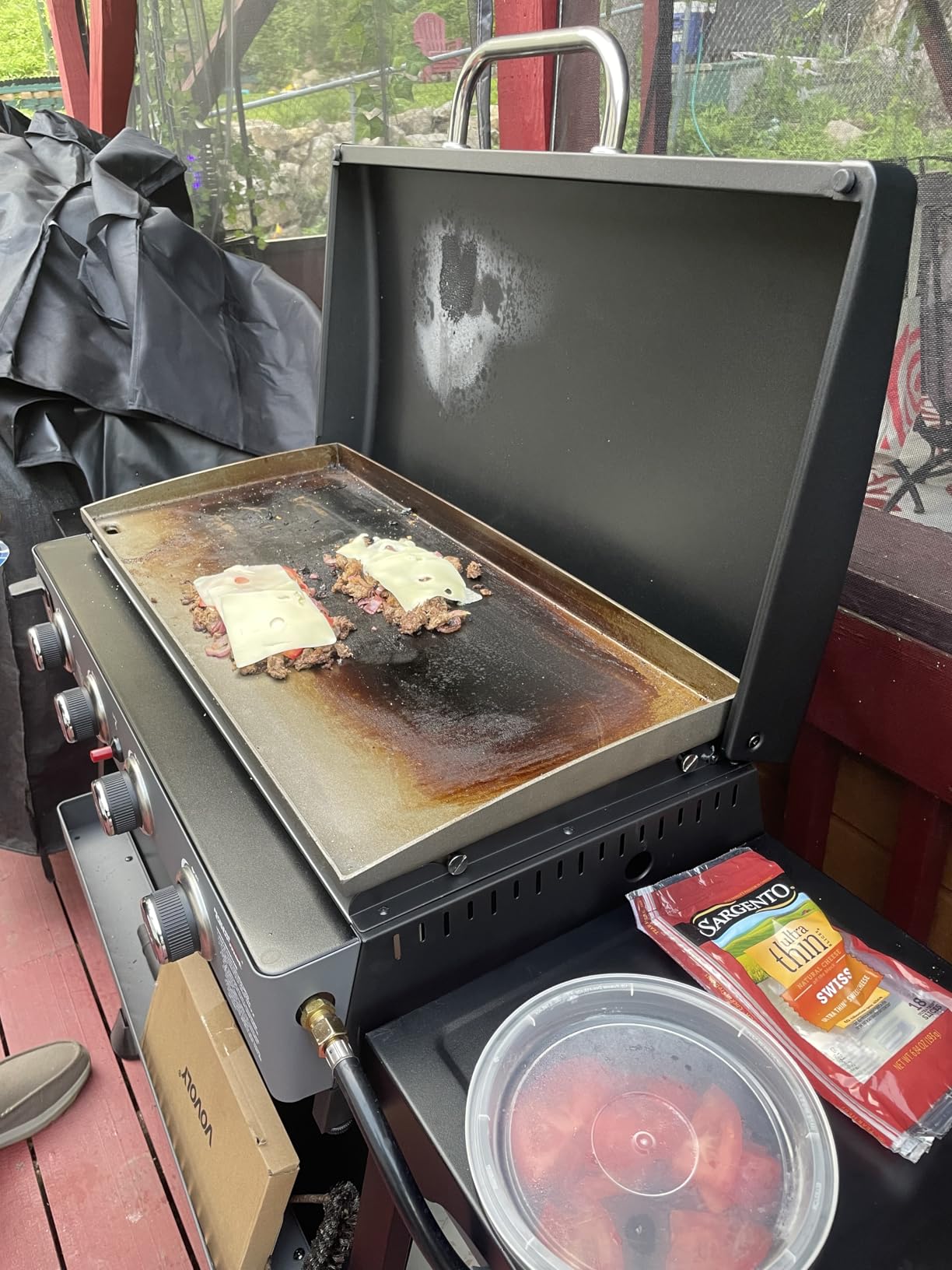 Royal Gourmet PD4001 4 Burner Propane Gas Griddle, Removable Standing Cart customer photo 2