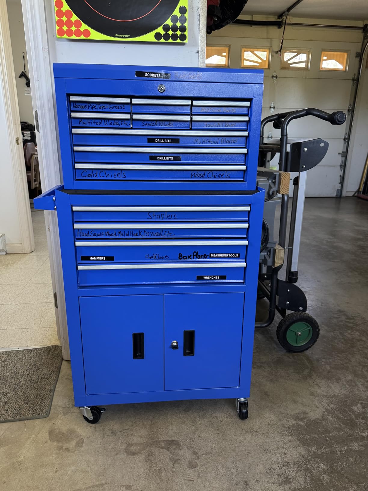 13-Drawer Double Door Rolling Tool Chest, 2 in 1 Detachable Tool Chest,Tool Box with Drawers and Wheels, Large Tool Cabinet with Lock, Metal Standing Toolbox for Garage Workshop-Black customer photo 2