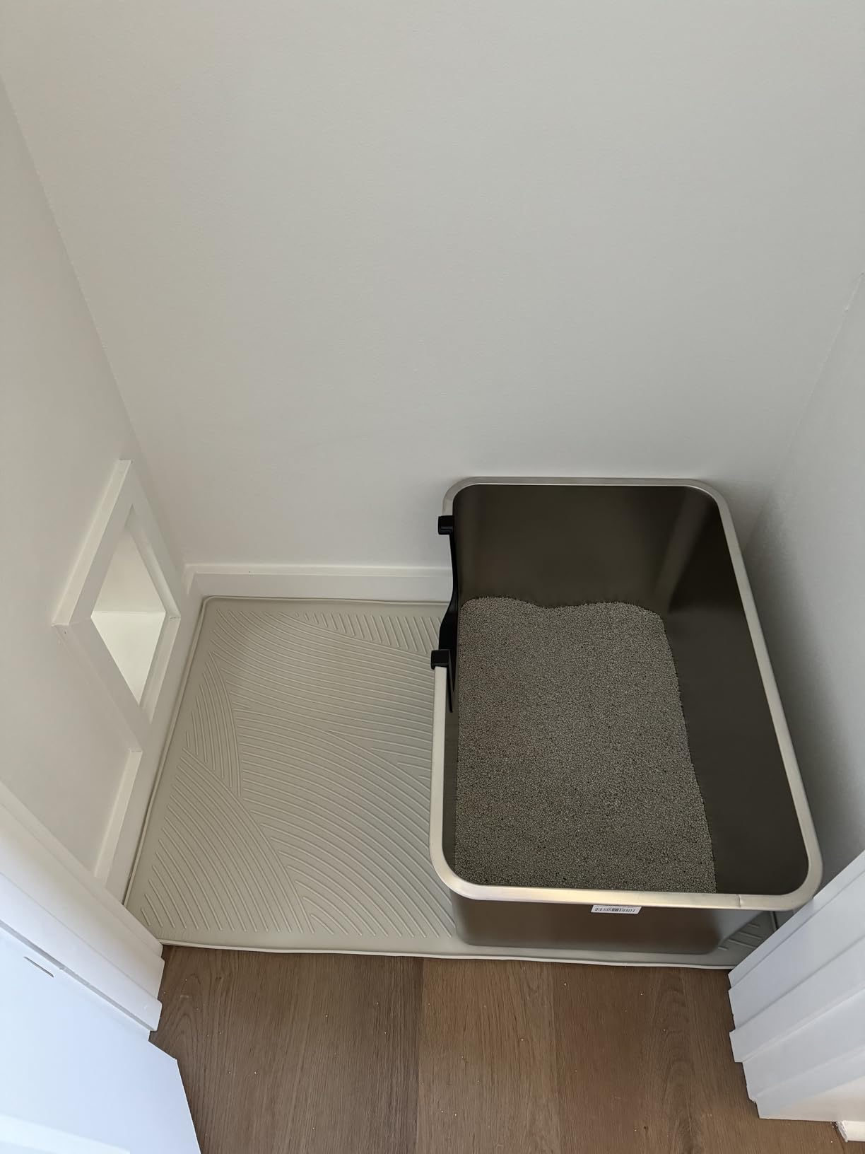Yangbaga XXL High Sided Stainless Steel Litter Box for Cats customer photo 1