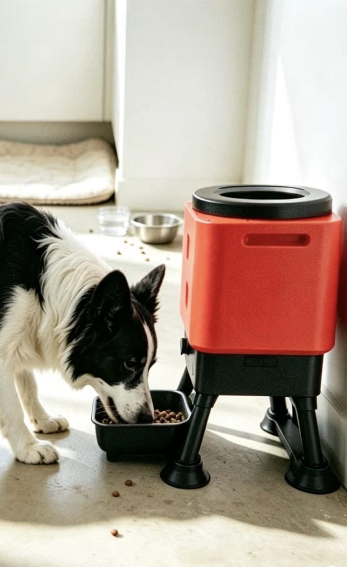 14L Automatic Dog Feeder for Large Breed – Extra Large Capacity, Anti-Blockage, Timed Auto Dog Food Dispenser, Dual Power Supply, Stainless Steel Bowl customer photo 2