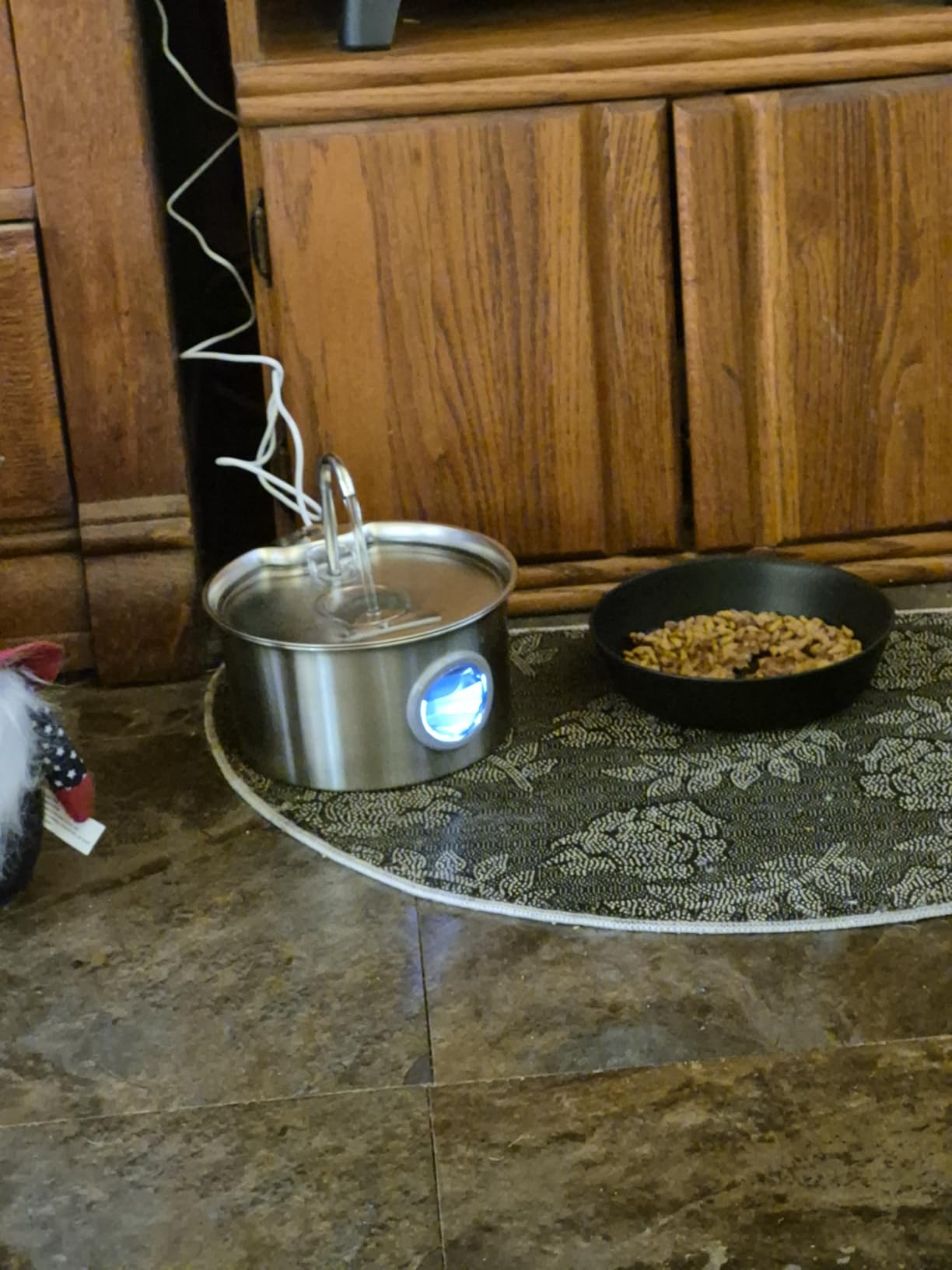 Cat Water Fountain Stainless Steel: Cat Fountain for Drinking - 88oz/2.6L customer photo 2