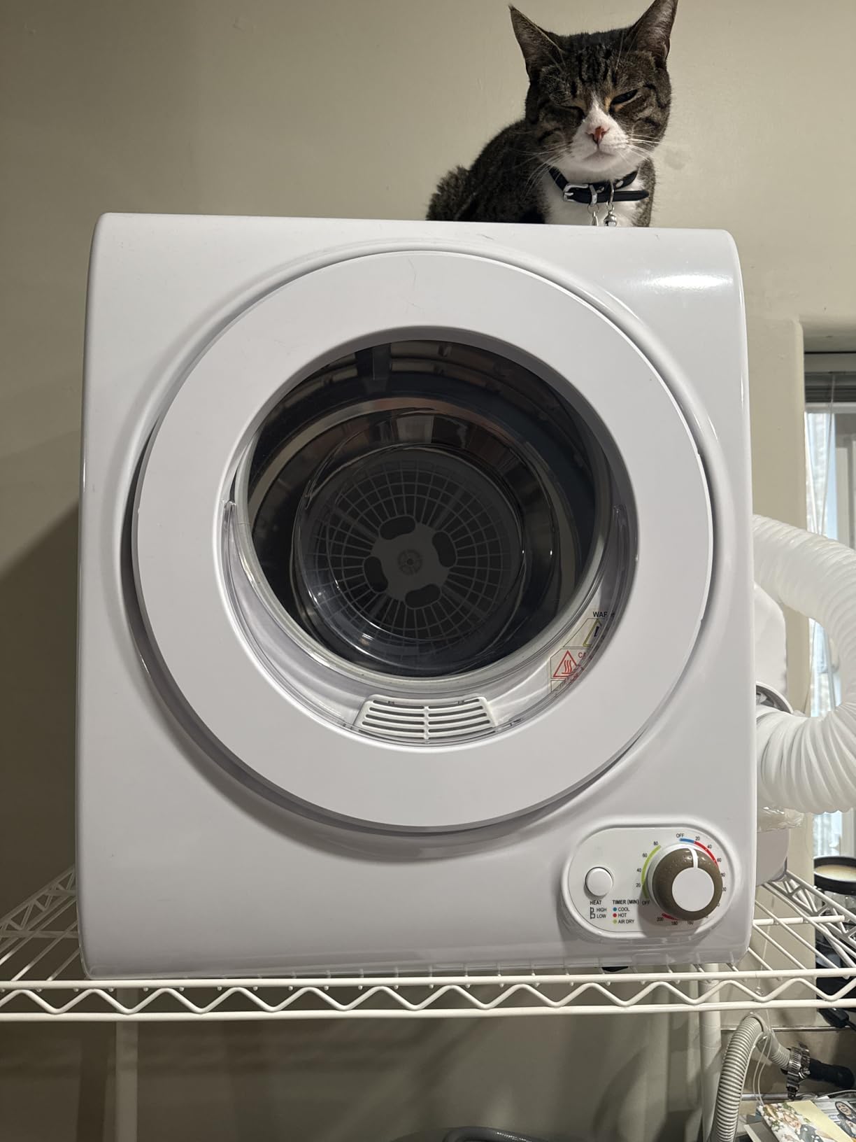 Feelfunn 3.5 Cu. Ft. Portable Clothes Dryer, 1500W Front Load customer photo 2
