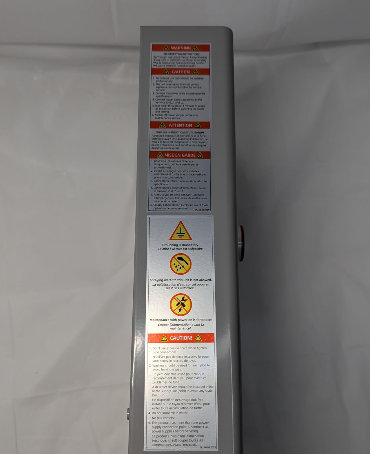 Fogatti 14kW Tankless Water Heater Electric 240V, Max 3.3GPM, 2 Point Use customer photo 2