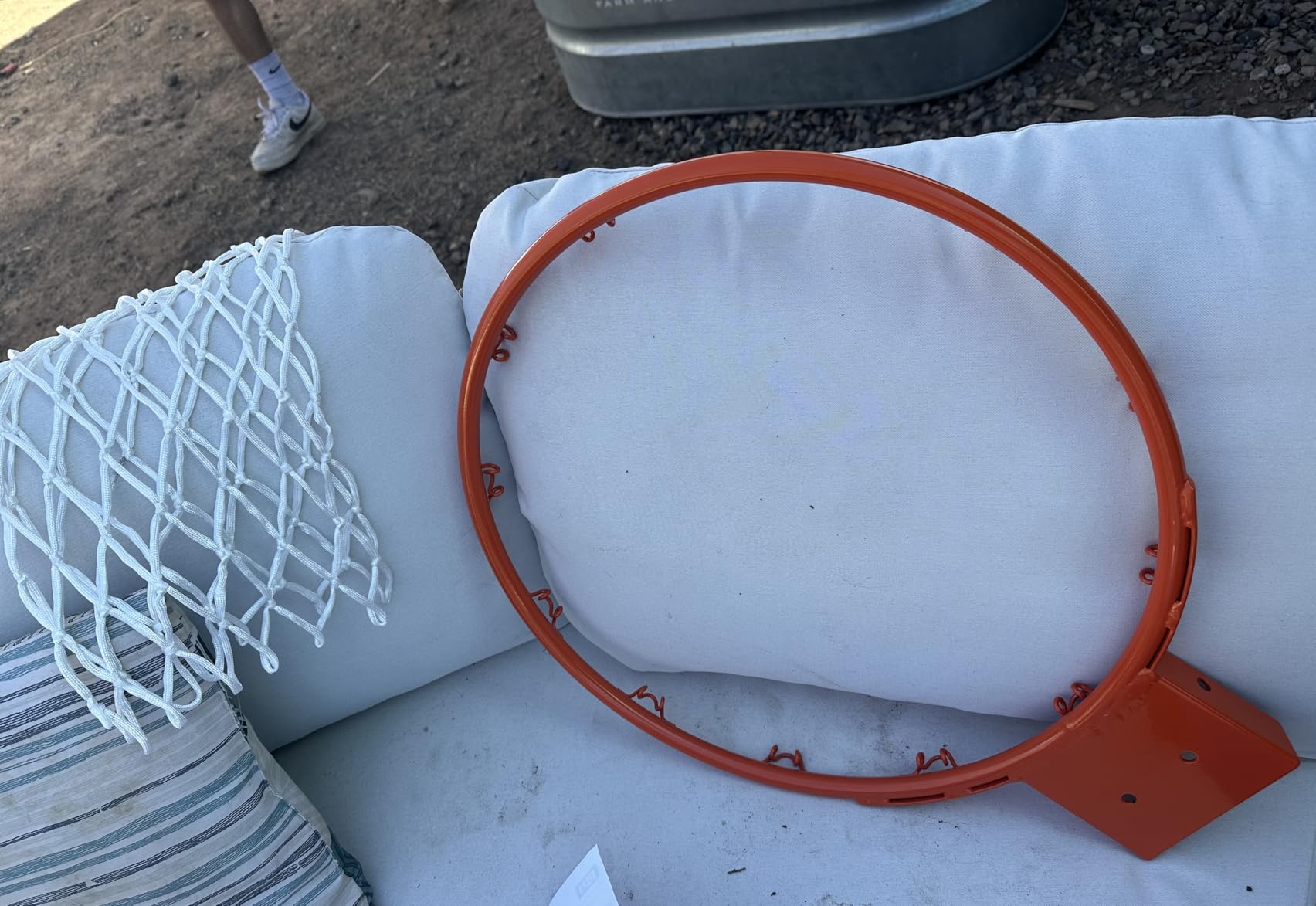 G GX9 In-Ground Basketball Hoops 7-10ft Adjustable with Crank, Outdoor Inground Basketball Goal System with 45-54 Inch Shatterproof Backboard customer photo 2