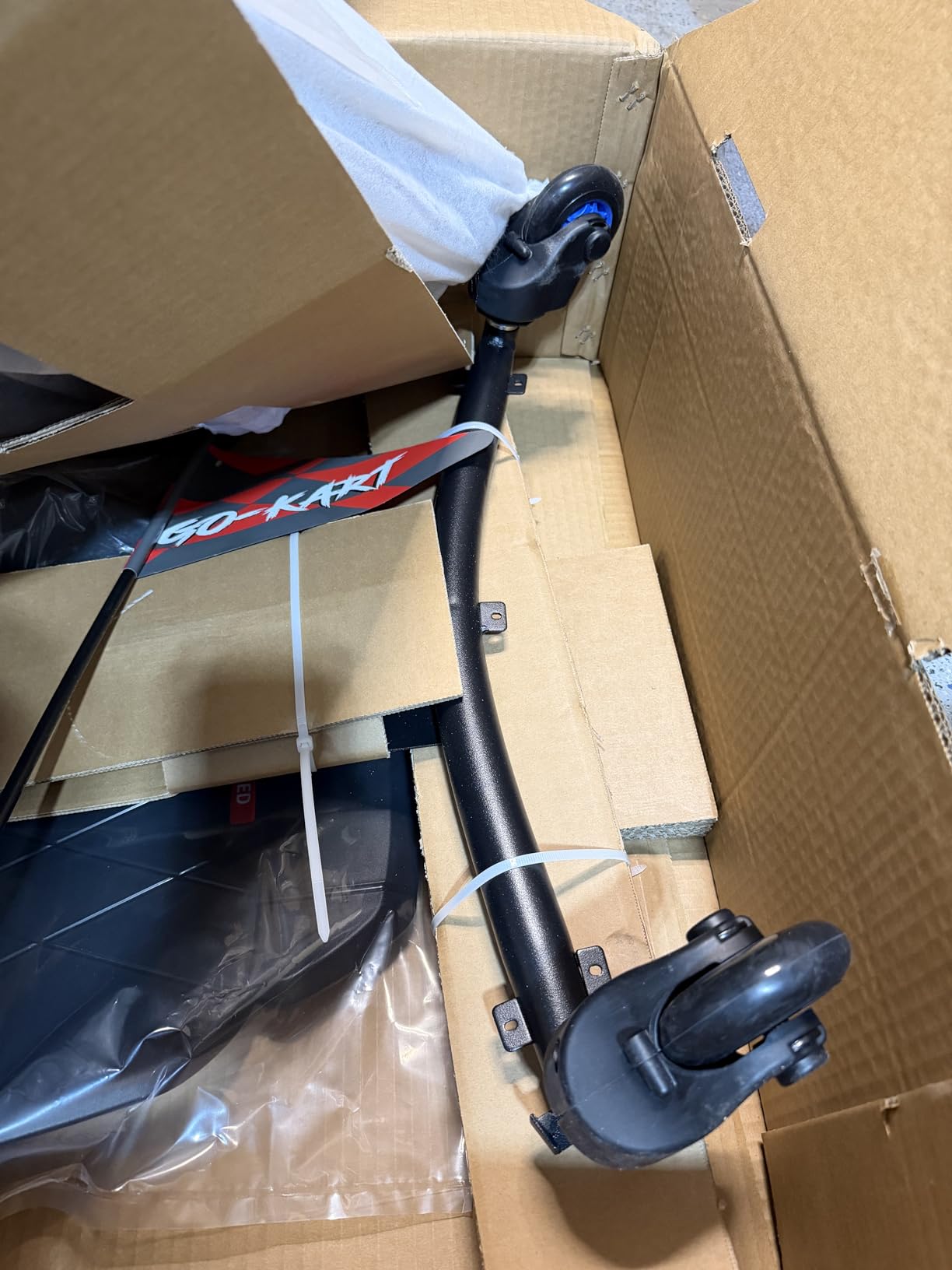 12V Electric Go Kart for Kids Age 6-12, 360° Spin Drift Cart, Blue customer photo 2