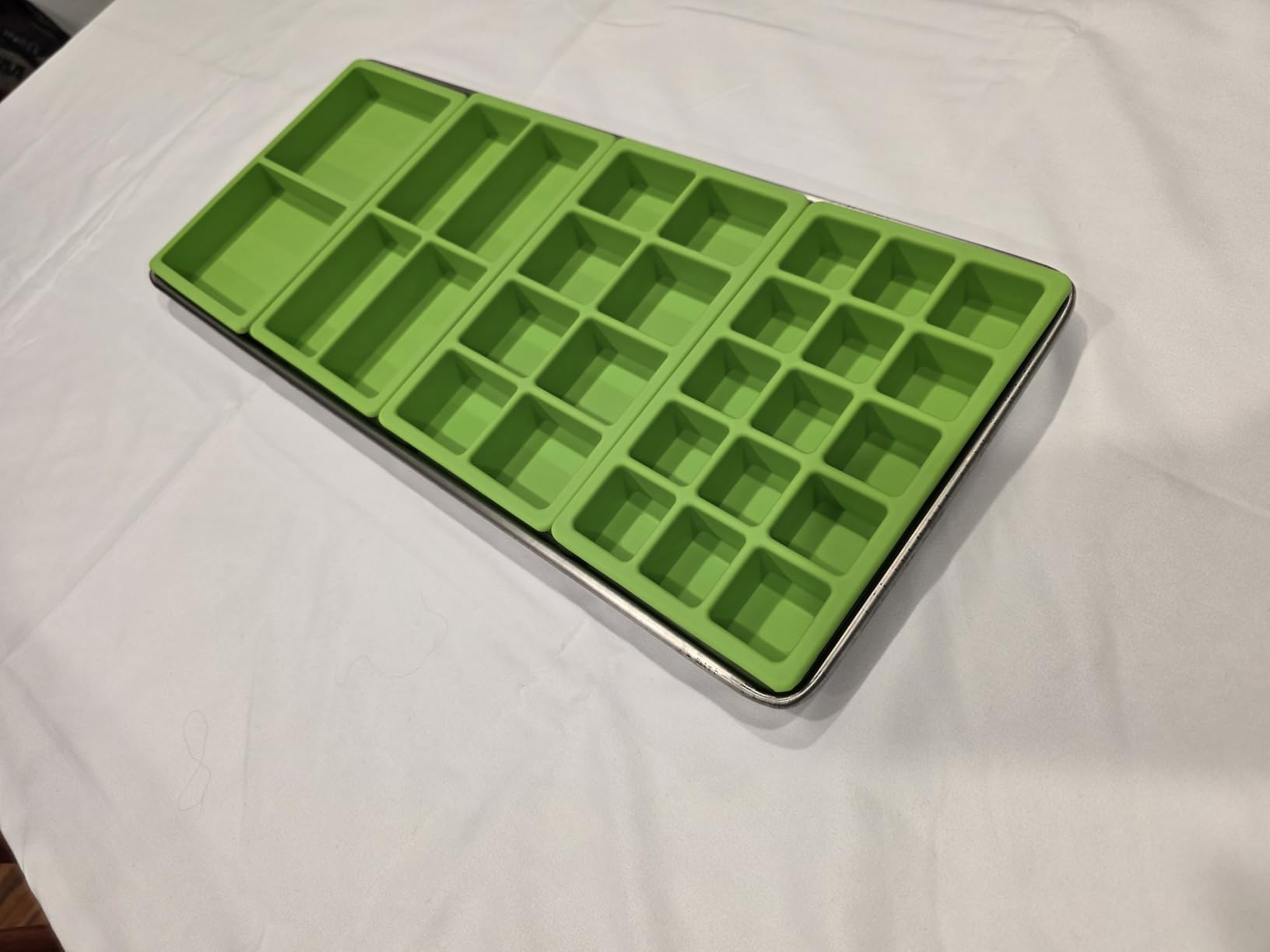 Mix Cavity Silicone Tray Dividers for Harvest Right Freeze Dryer Medium and Small Trays, 4 Pieces Green Silicone Trays for Harvest Right Freeze Dryer Accessories customer photo 2