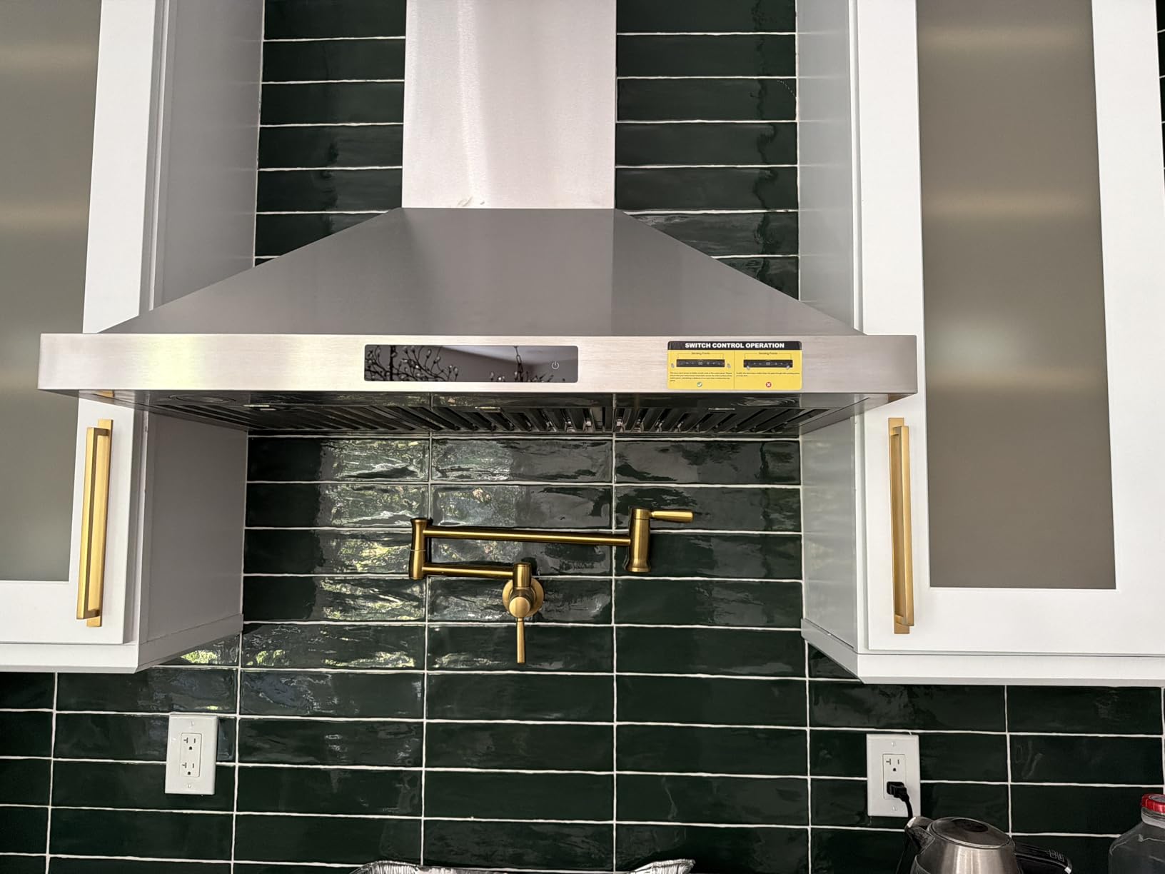 36 inch Island Range Hood 1200 CFM Stainless Steel Ceiling Mount Vent Hoods customer photo 1