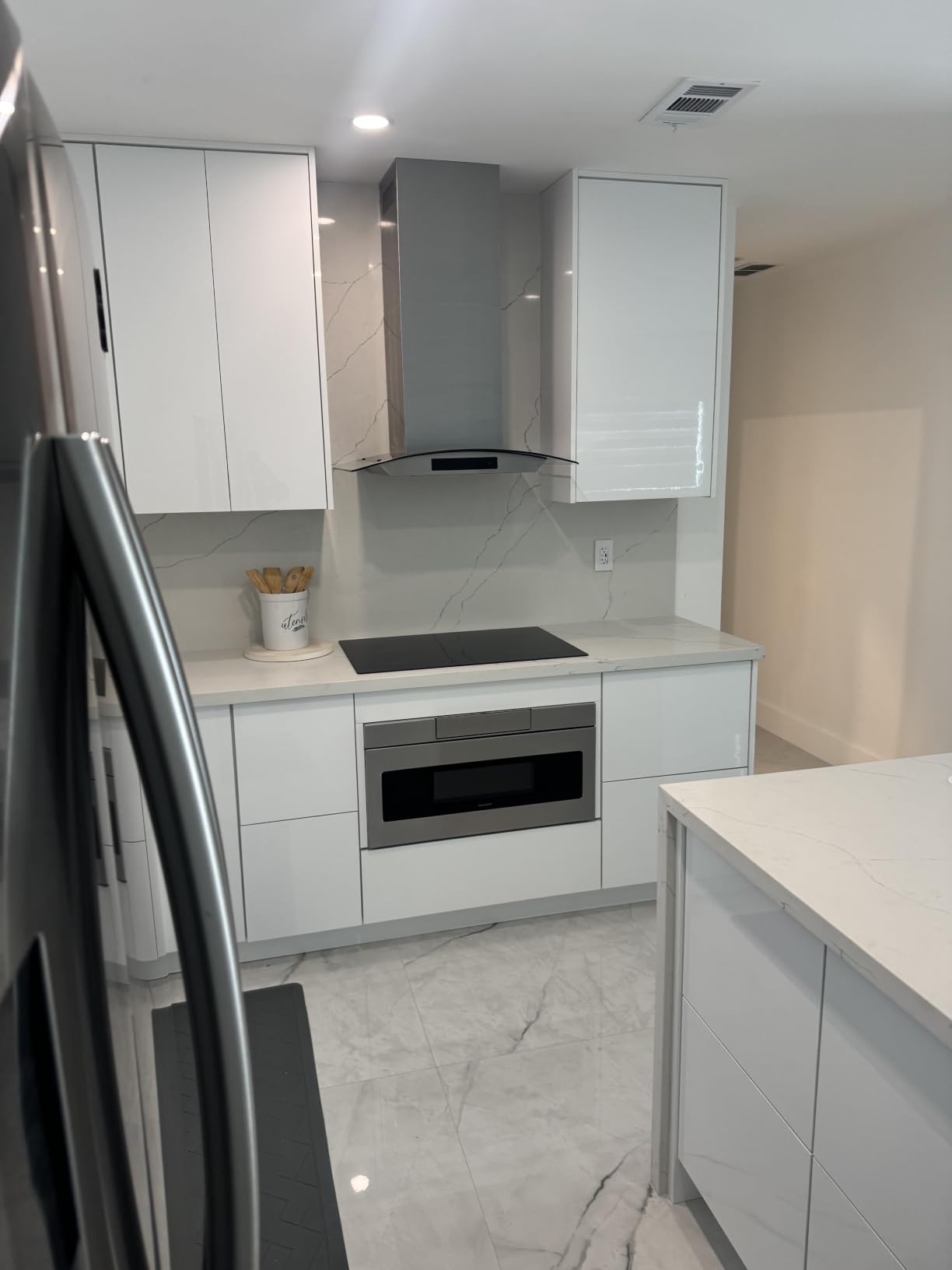 36 inch Island Range Hood 1200 CFM Stainless Steel Ceiling Mount Vent Hoods customer photo 2