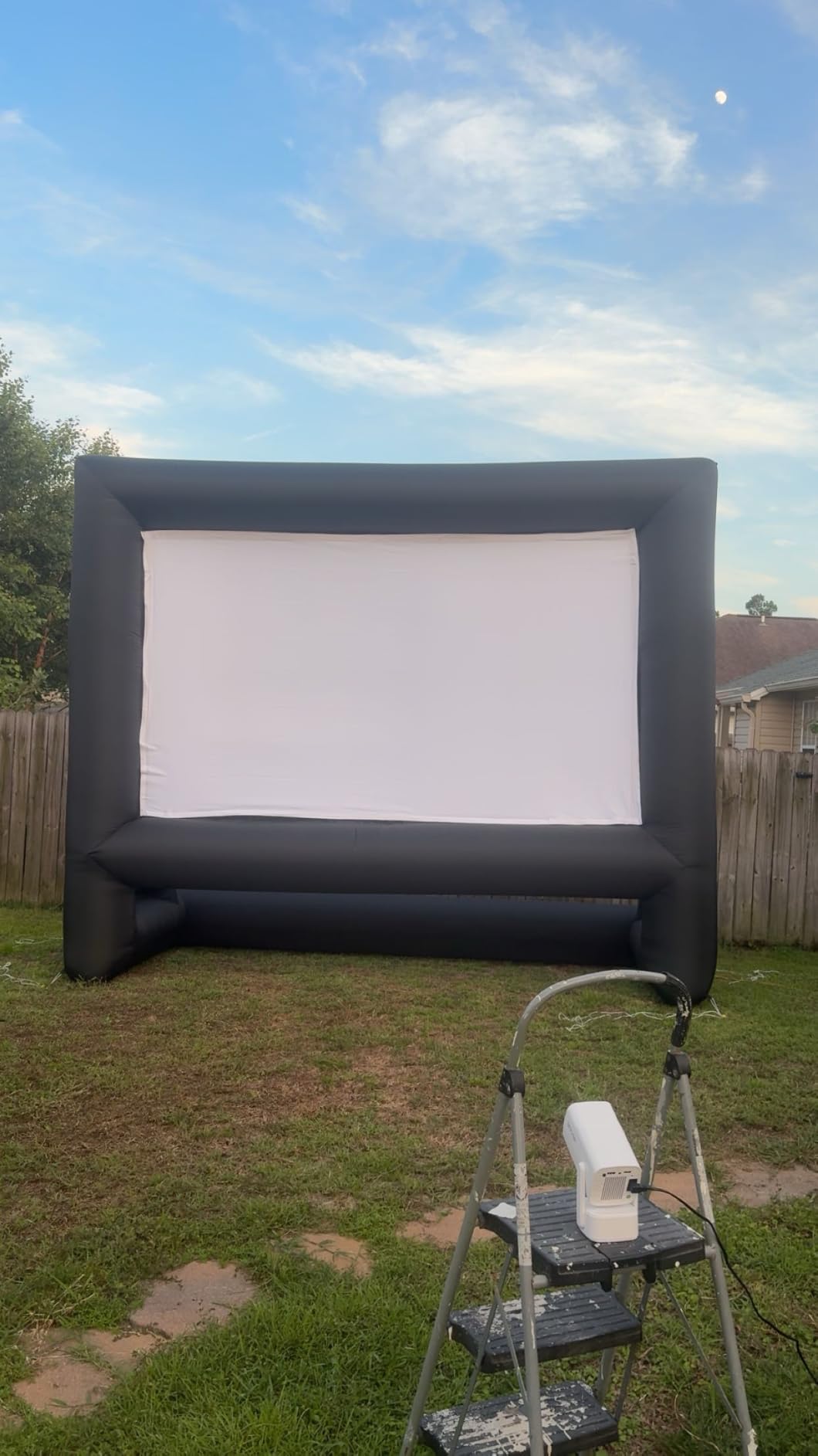 GYUEM 21 Feet Inflatable Projector Screen Outdoor Blow Up Movie Screen customer photo 1