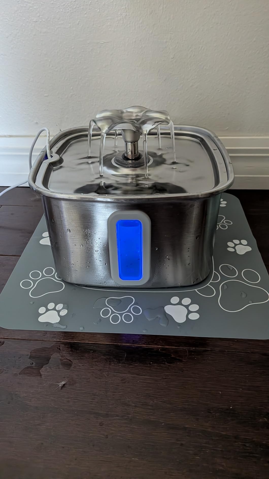 Veken Innovation Award Winner Stainless Steel Cat Water Fountain, 108oz, C1 customer photo 1