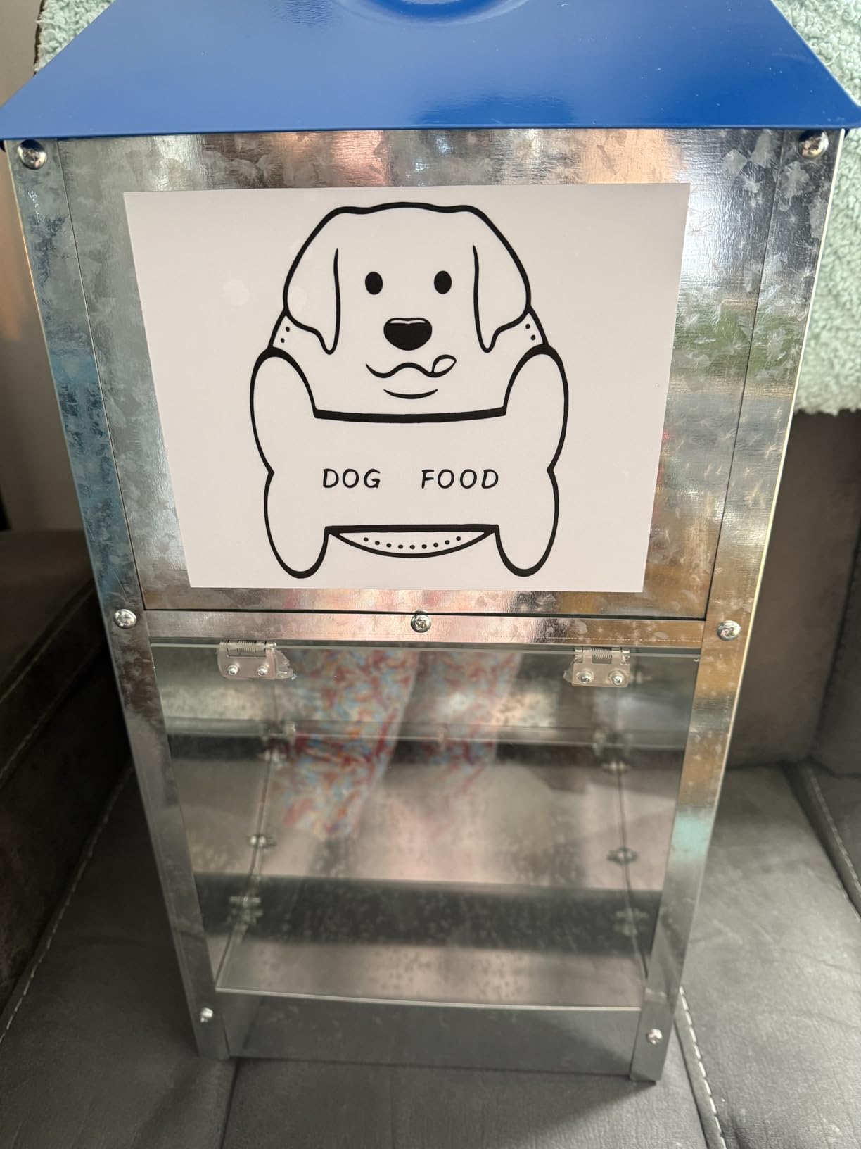Automatic Dog Feeder,Galvanized Metal Pet Food Station for Indoor & Outdoor Use,50LBS Capacity Automatic Food Dispenser for Small, Medium, and Large Dog customer photo 2