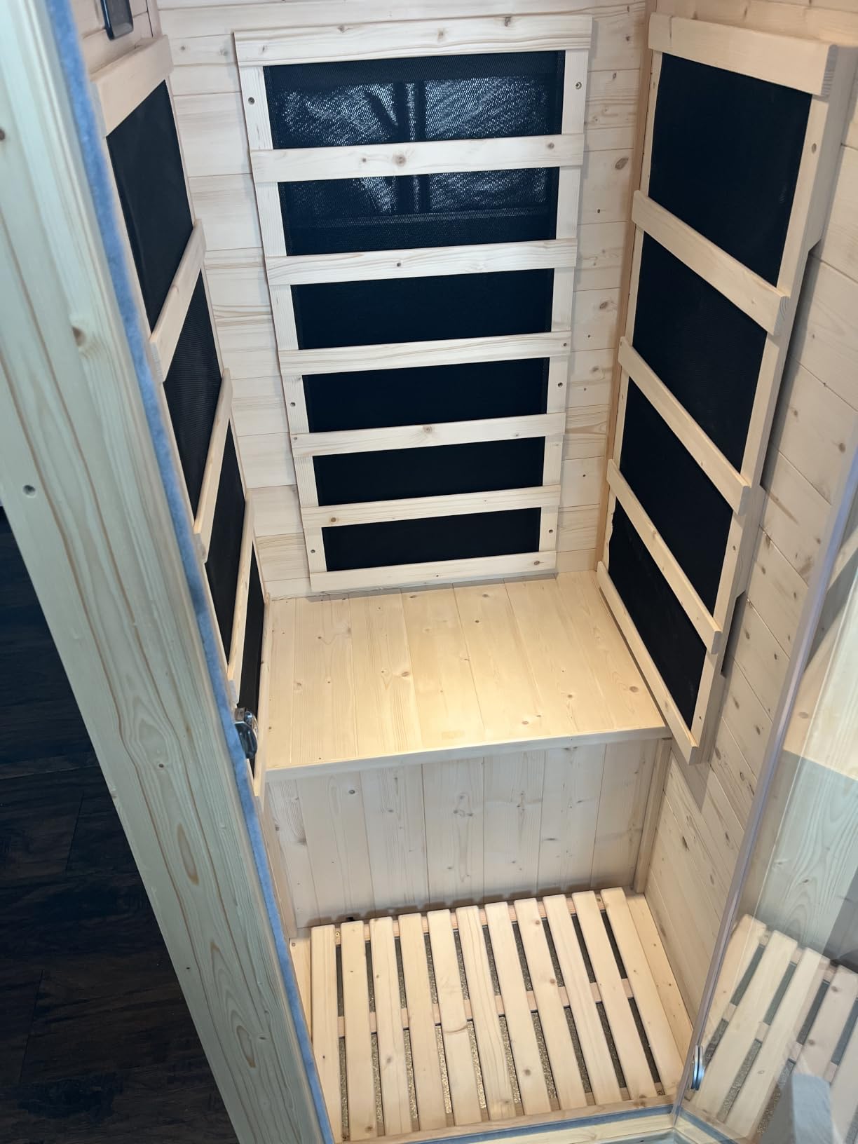 Albott 3 Person Outdoor Sauna, Asphalt Shingle Roof, Low EMF 2645W/240V/15A customer photo 1