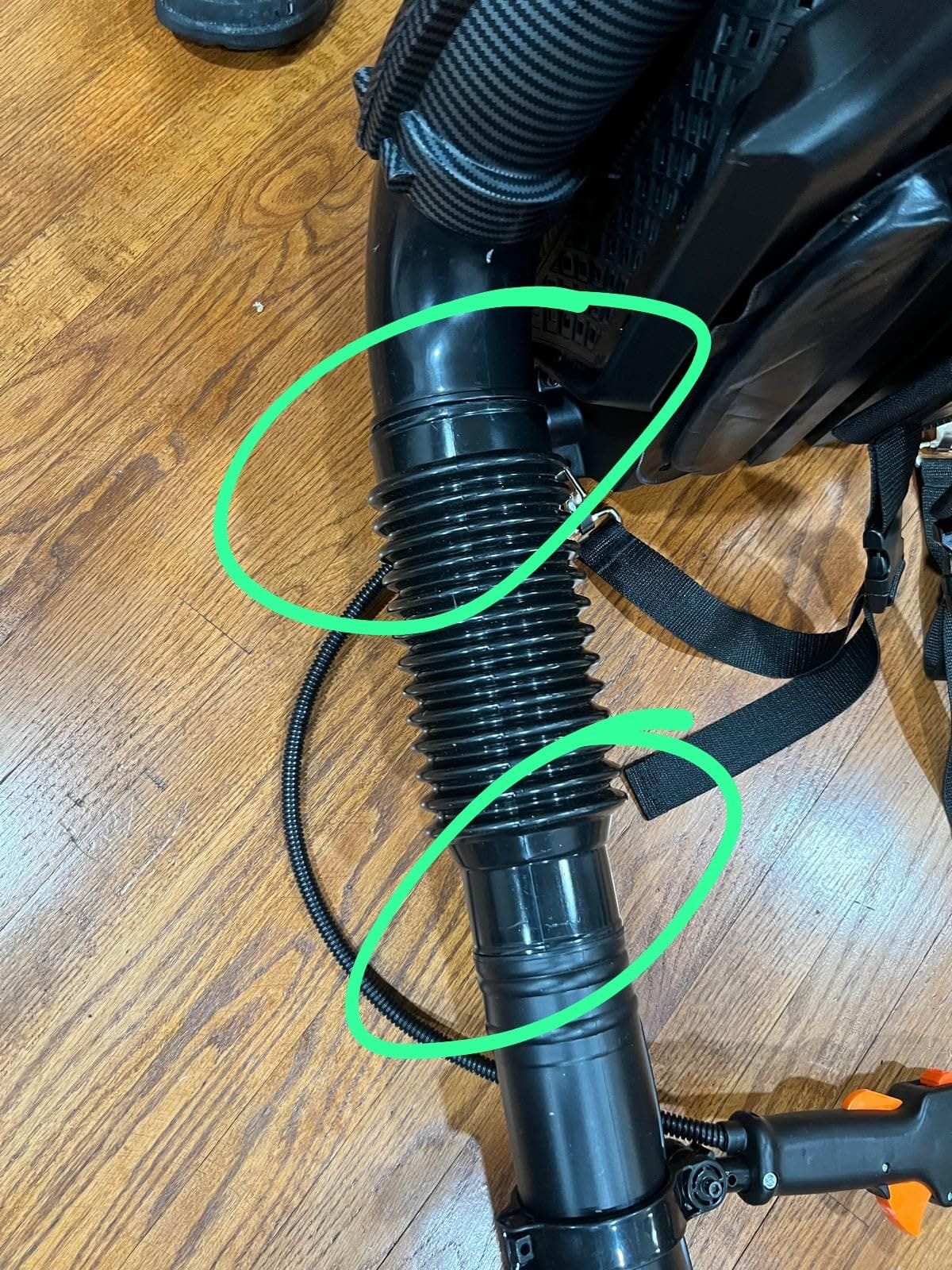 72CC Backpack Gas Leaf Blower, 2-Stroke Powerful Engine customer photo 2