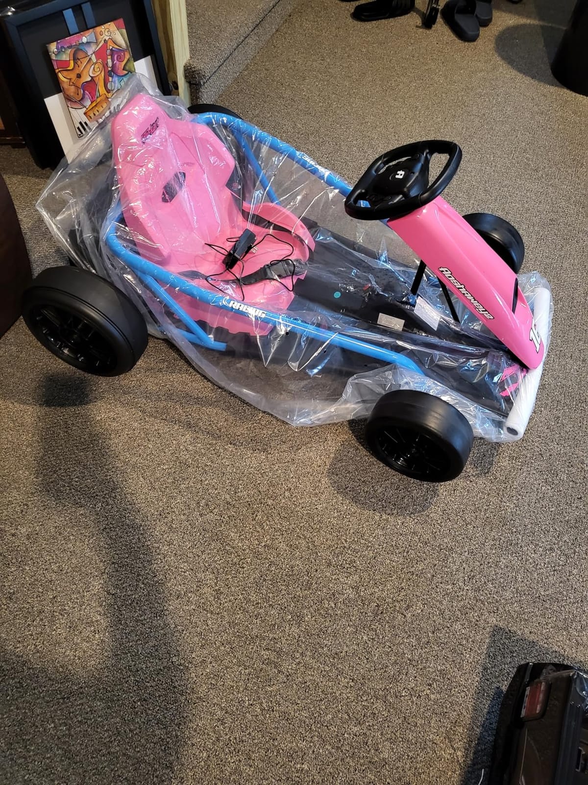 Electric Drift Go Kart for Kids 8-12, 24V Battery,360W Motor, Reinforced Wear-Proof Rear Wheels, 3 Unique Colors, 8.1MPH High Speed,154lbs Capacity, Drift Ride On Car Toy (Pink) customer photo 2