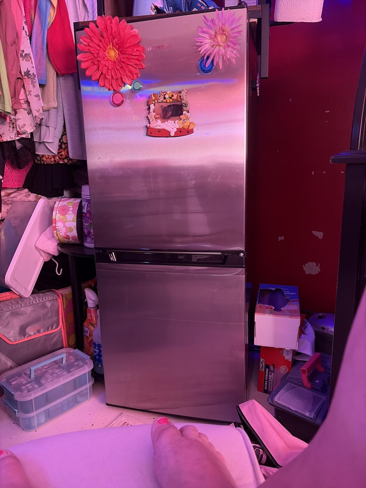 Upstreman 7.1 Cu.Ft Refrigerator with Bottom Freezer, Apartment Fridge customer photo 2