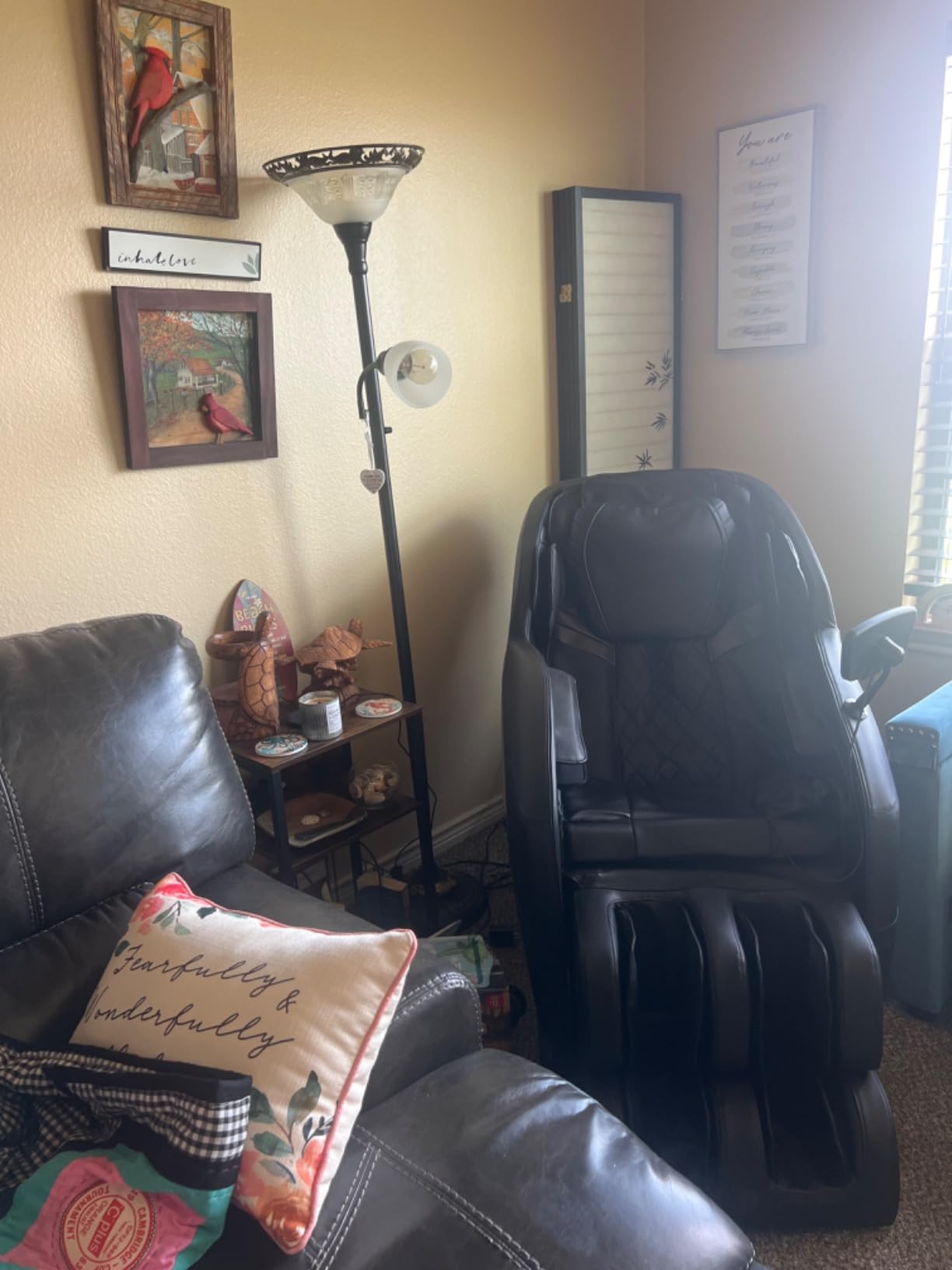 Mazzup Full Body Zero Gravity Shiatsu Massage Chair with Fully Assembled, LCD Screen, Shortcut Keys, USB Charging Port, Heat, for Loved Ones, Parents, Black customer photo 2