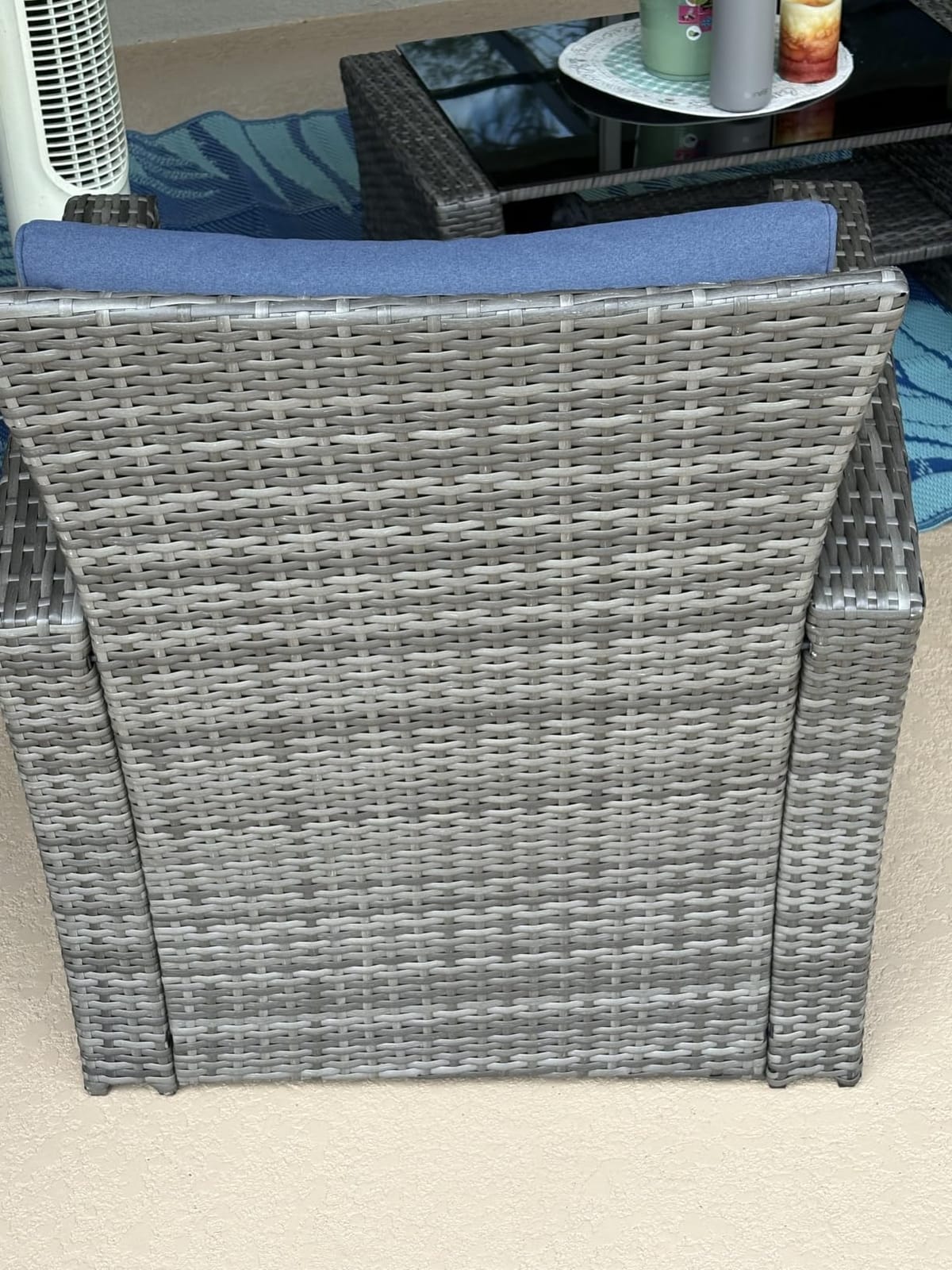 Wisteria Lane 4 Piece Outdoor Wicker Patio Furniture Set for All Weather customer photo 2
