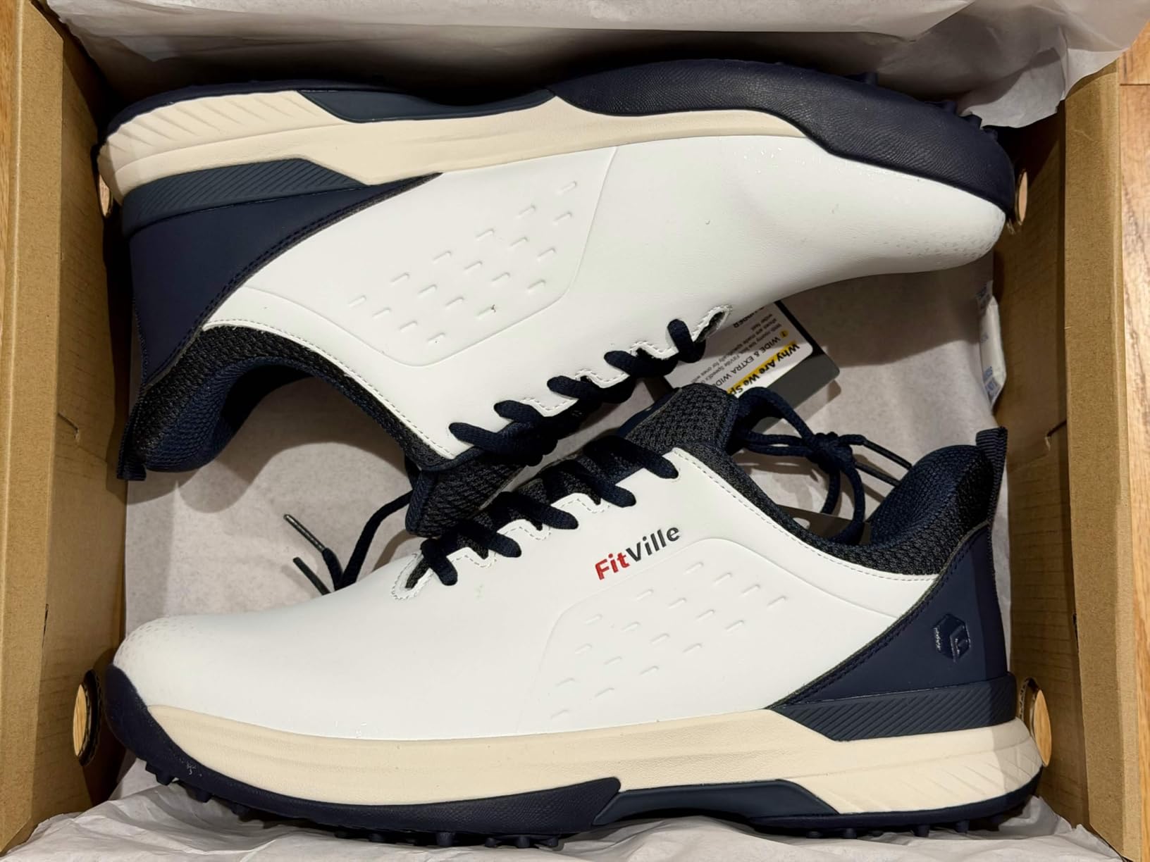 FitVille Extra Wide Men's Golf Shoes V5 customer photo 2