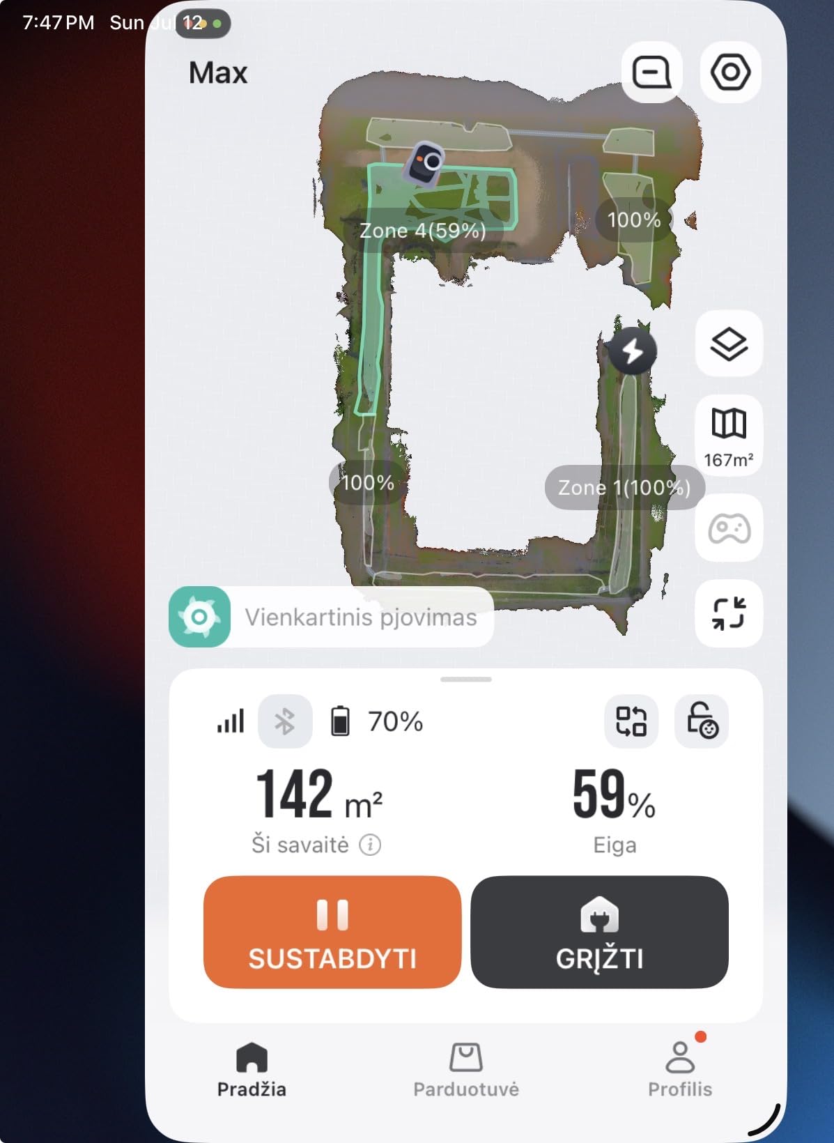 Segway Navimow i215 LiDAR Robot Lawn Mower, Wire Free Robotic Lawn Mower for 0.37 Acre, LiDAR & Vision Dual Fusion, Auto Mapping, Off-Road Wheels for 45% Slopes, Quiet 59 dB(A) Mowing customer photo 1
