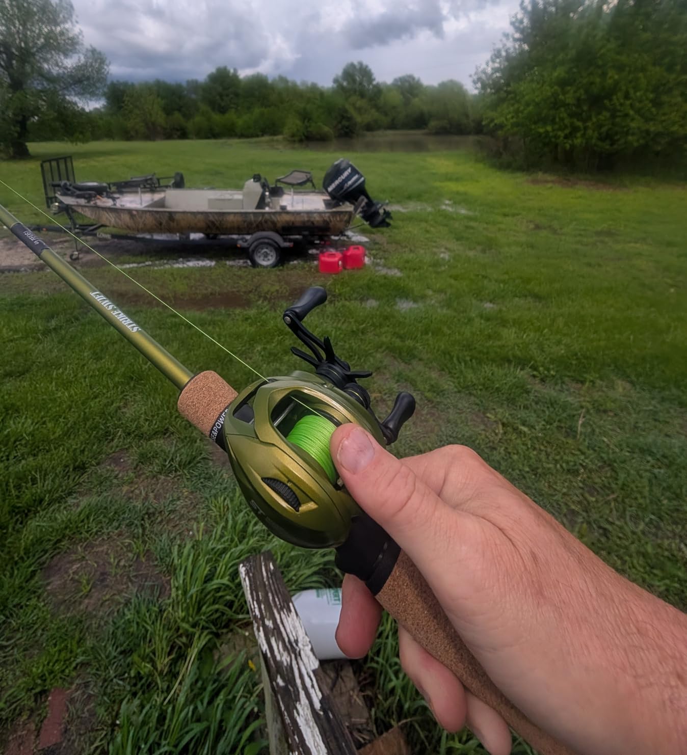 Ghosthorn Fishing Rod and Reel Combo, Baitcaster Spinning Pole Combo customer photo 1