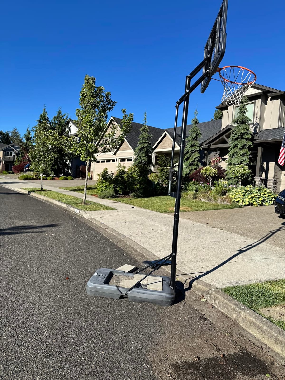 Basketball Hoop 40/44/48 Inch Impact Backboard 4.8-10FT Height Adjustable customer photo 1