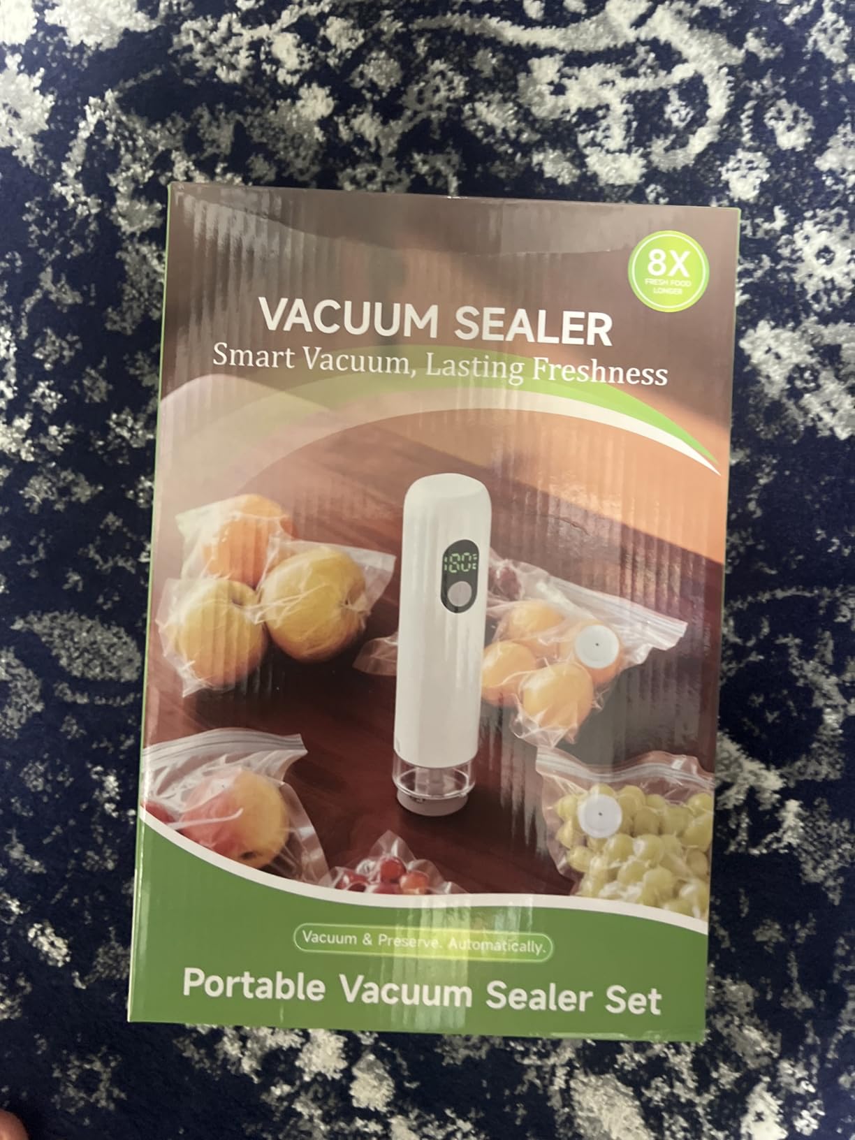 Compact Vacuum Sealer for Food, Drainage Tube, Wet Food, 30 Bags customer photo 2