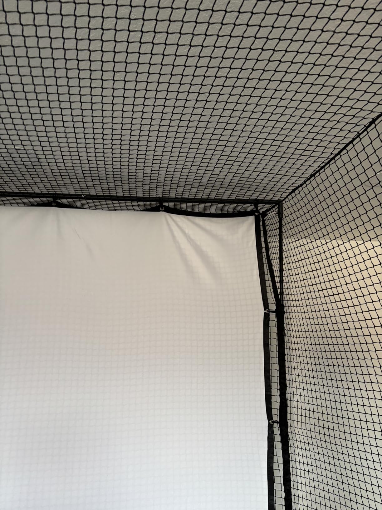 Golf Simulator Enclosure with Impact Screen, Net and Target- Easy Setup customer photo 2