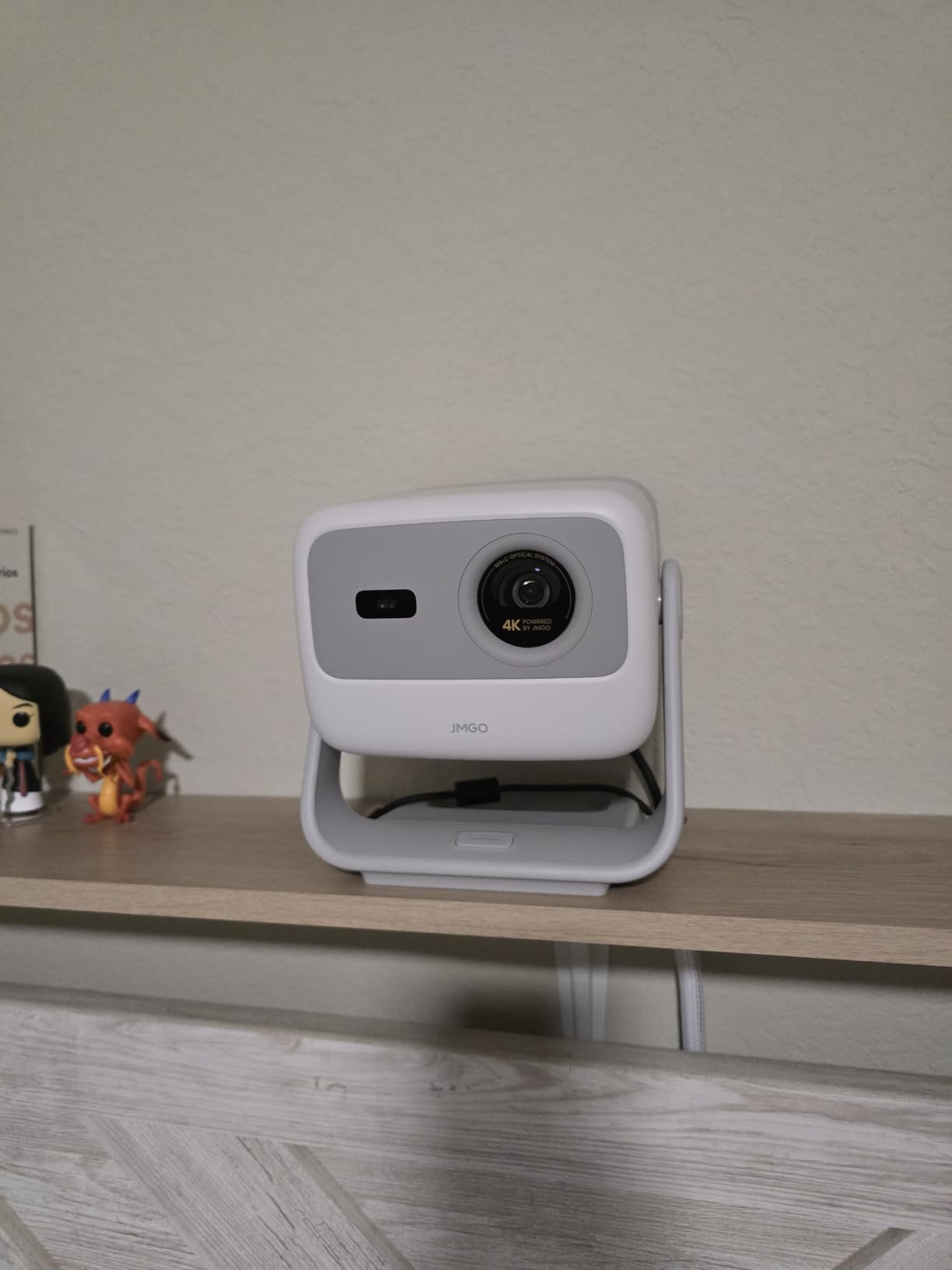 JMGO N1S 4K Upgrade Triple Laser Projector, 1700 ISO Lumens, Google TV customer photo 2