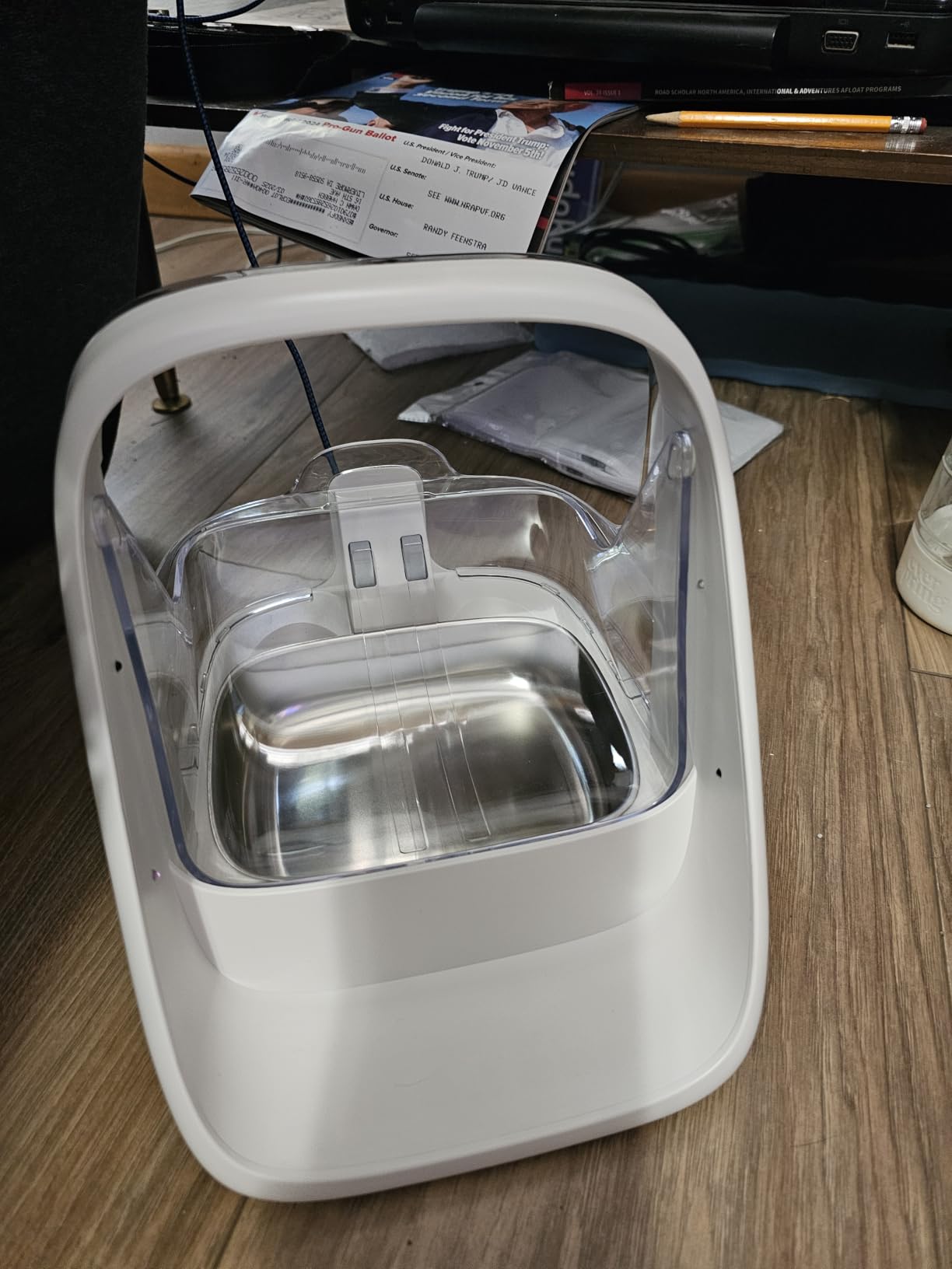 Microchip Pet Feeder - Rechargeable Selective-Automatic Cat Feeder with RFID & Microchip Recognition - Stainless Steel Bowl - Prevents Food Stealing in Multi-Cat Homes - for Wet and Dry Food customer photo 1