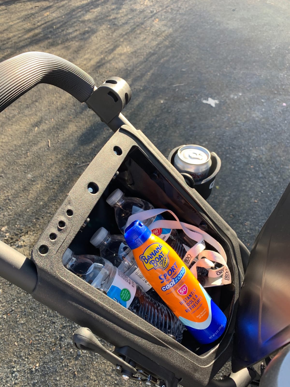 OMADA GOLF T2Lite Golf Push Cart | Lightweight, Ultra-Compact Folding Golf Cart | Large All Terrain Wheels | Umbrella Holder Included | Deep Storage Console | Adjustable Handle, Handbrake + Cup Holder customer photo 1