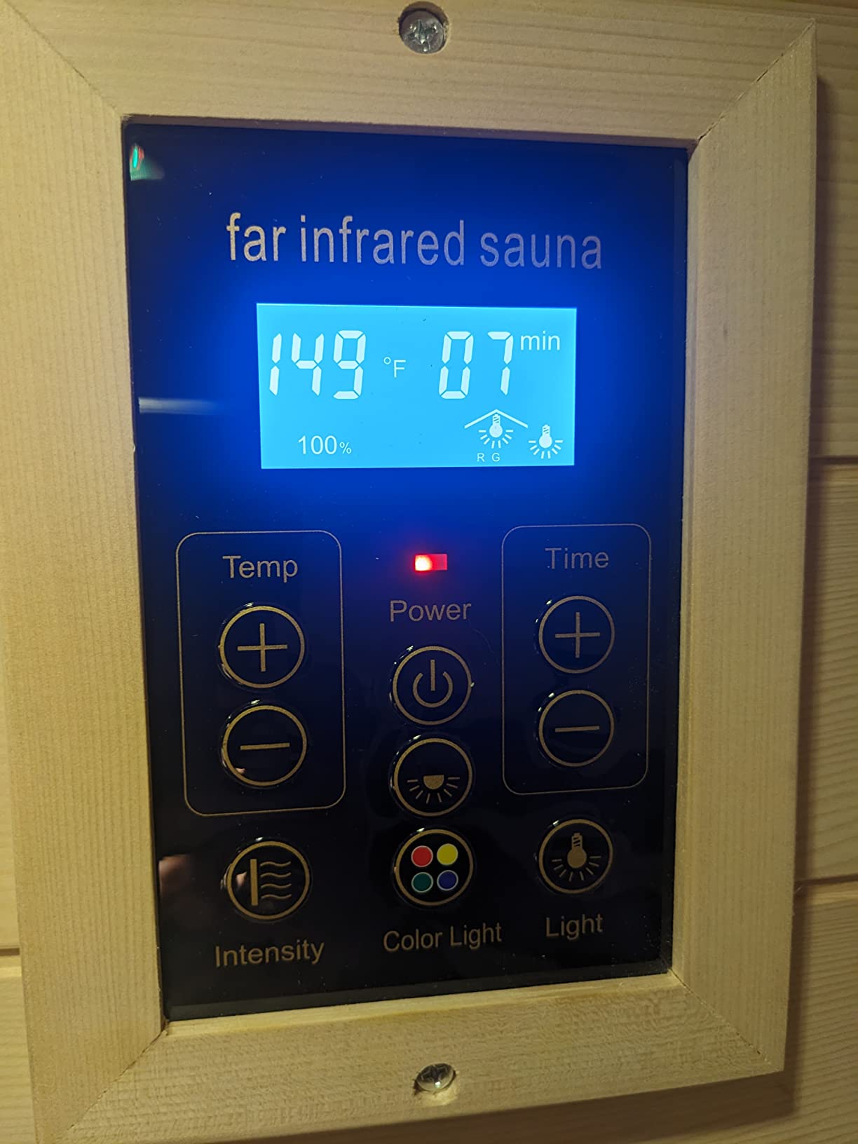 Kanlanth 1 Person Far Infrared Sauna, Low EMF Indoor Dry Home Sauna, 950W customer photo 2