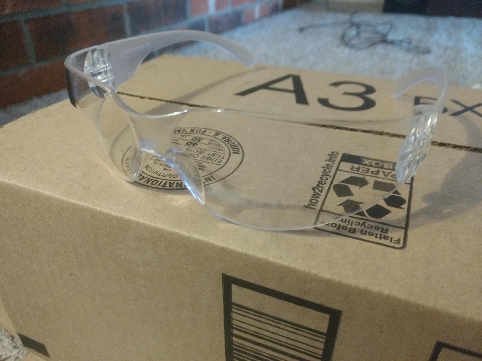 BISON LIFE Clear Safety Glasses for Men & Women, ANSI Z87.1 Certified, 6 Pk customer photo 2