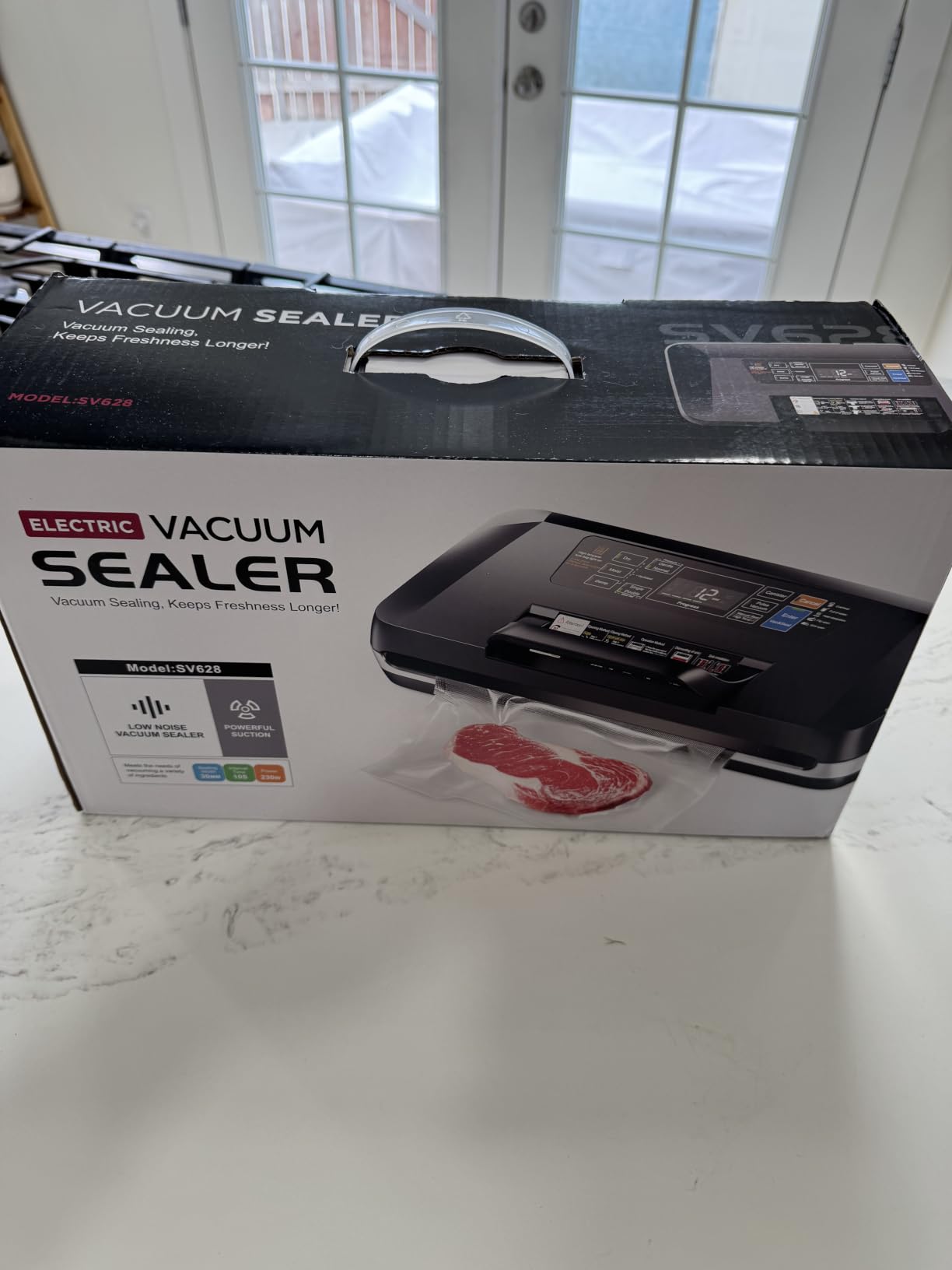Vacuum Sealer Machine, 230W 95KPa Food Sealer Built-in Cutter & Bag Storage customer photo 2