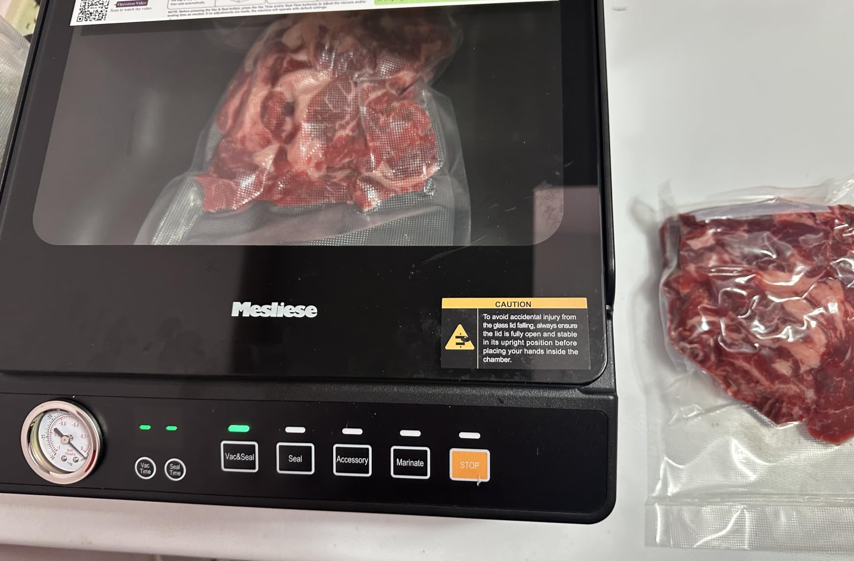 Mesliese 100kPa Chamber Vacuum Sealer for Dry Wet Soupy Foods & Sous Vide, 6L Food Sealer with 11.3