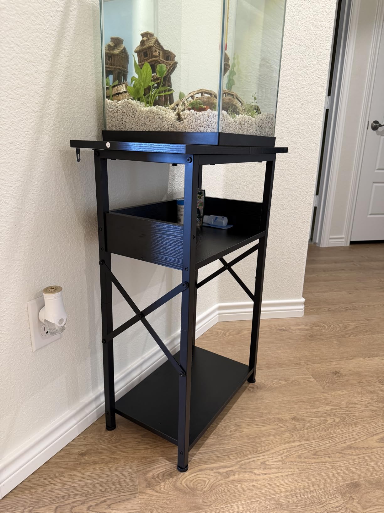 55-75 Gallon Fish Tank Stand with Power Outlet, Black customer photo 2