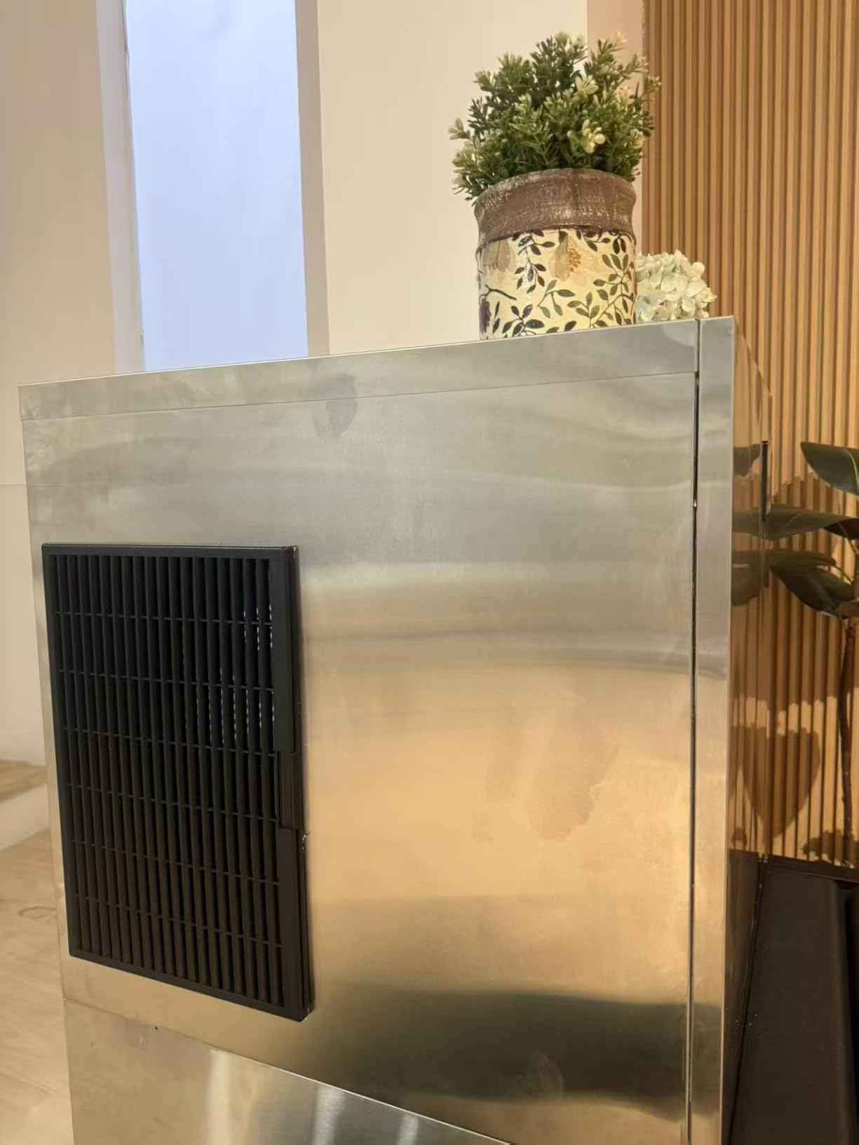ETL-Certified Commercial Ice Machine 800LBS/24H,with 650LBS Bin,Ice Ready in 5-15 Min,110V Industrial Ice Cube Maker with Self Clean & Timing Function,30 Levels of Ice Thick Adjustable,Stainless Steel customer photo 2