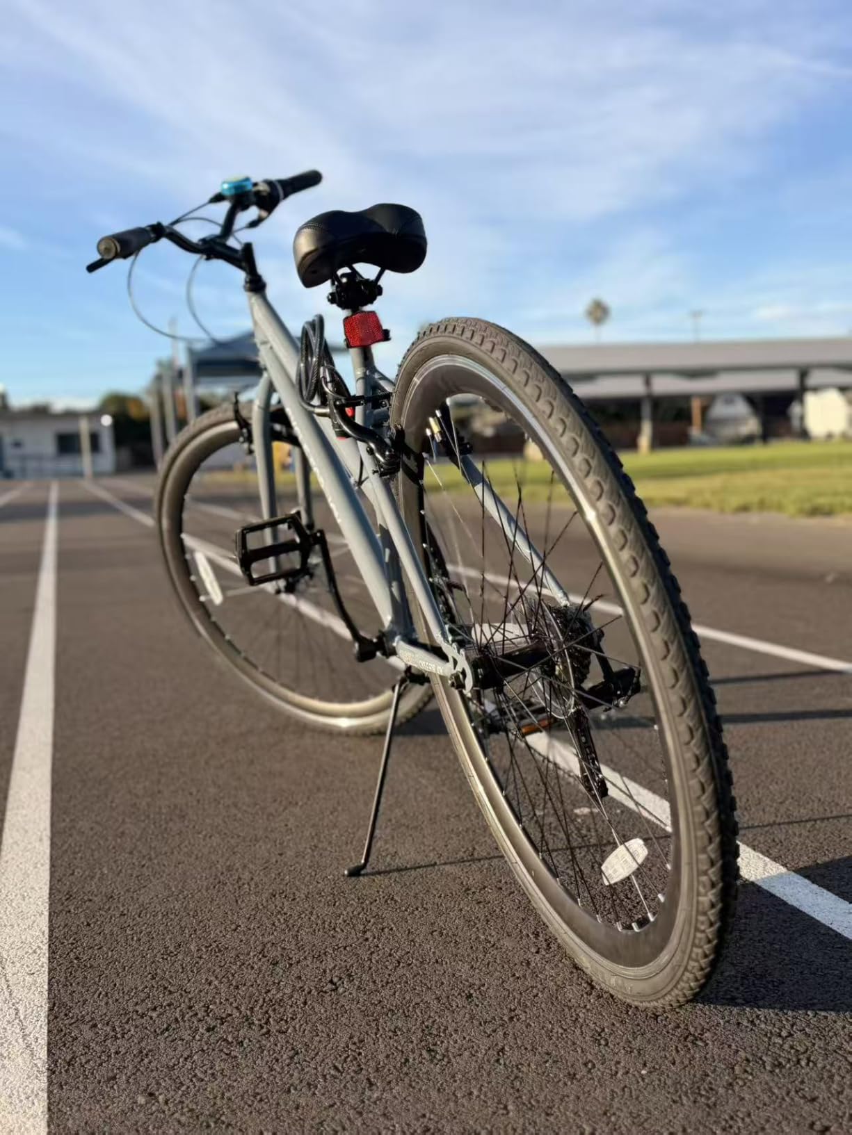 Mens Hybrid Bike, 700C Adult Bicycle for Commuting customer photo 2