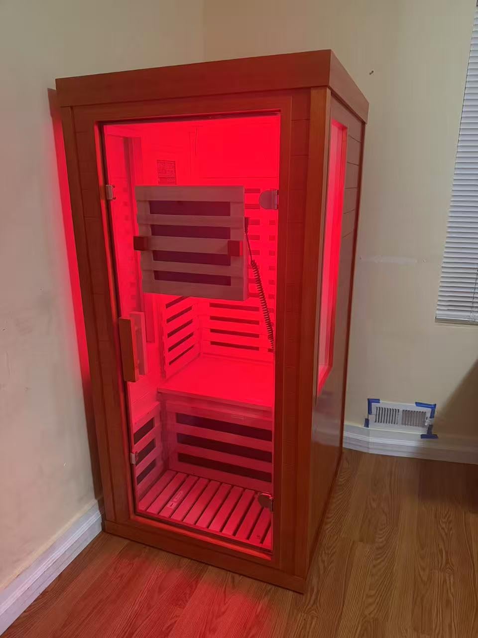 Infrared Sauna with FDA-Certified Red Light Therapy 660nm & 850nm customer photo 1