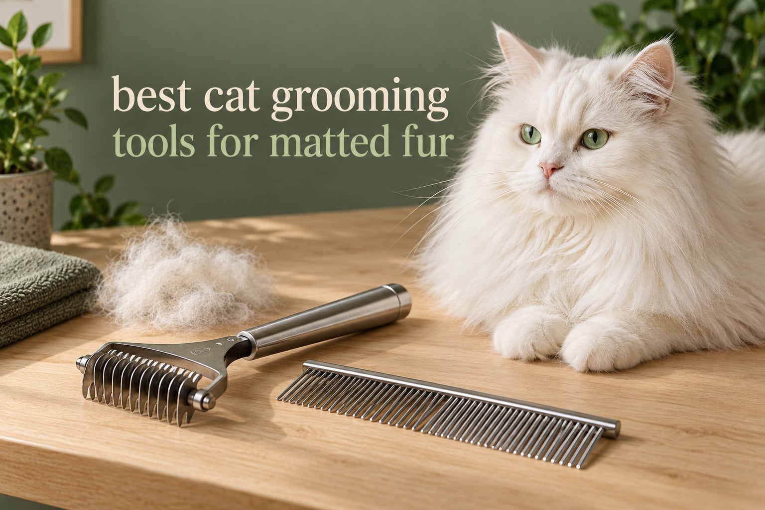 best cat grooming tools for matted fur
