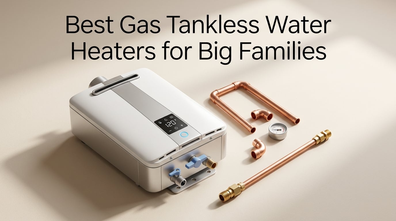 Best Gas Tankless Water Heaters for Big Families